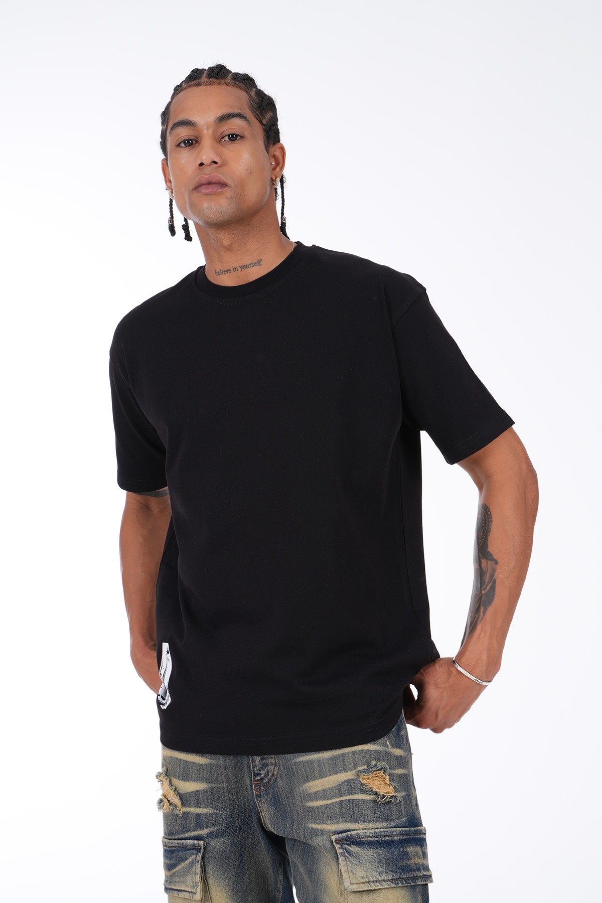 Printed T-Shirt - black