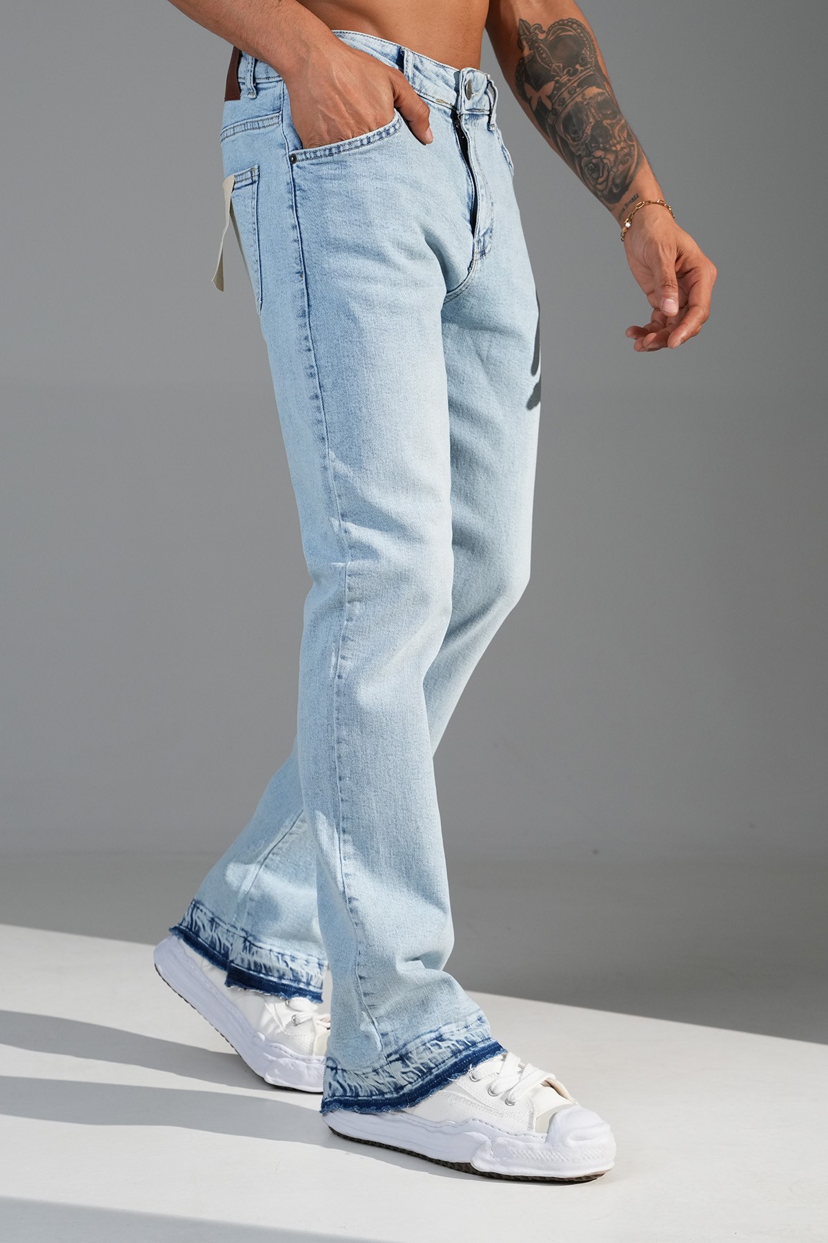 Regular Fit Flare Kot Pantolon