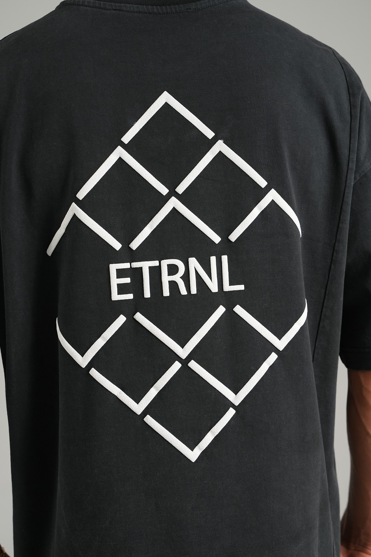ETRNL Baskılı Oversize Tişört - anthracite