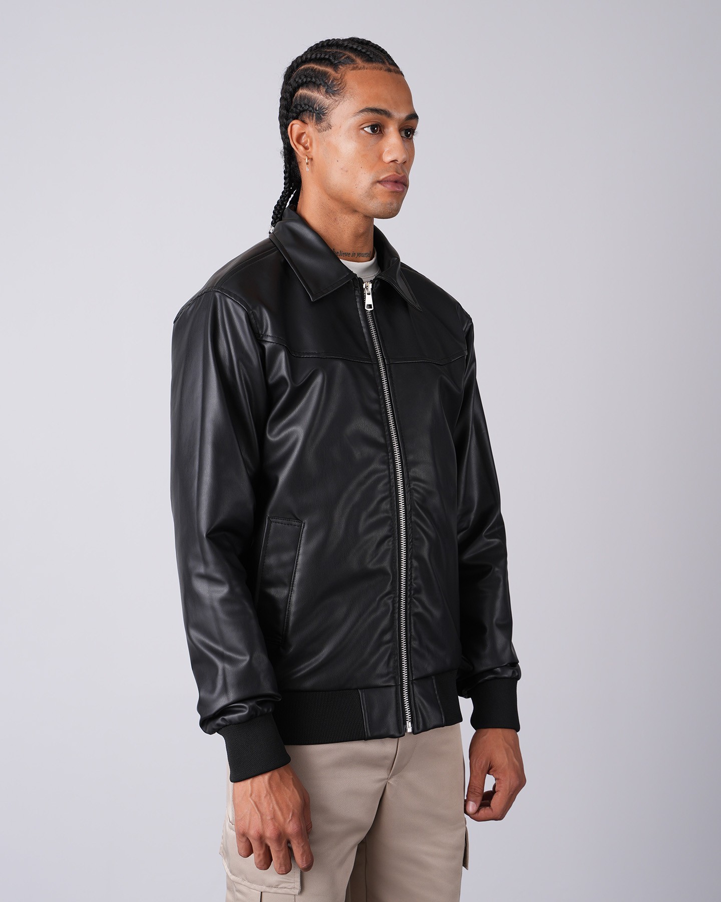 Milano Zippered Leather Jacket