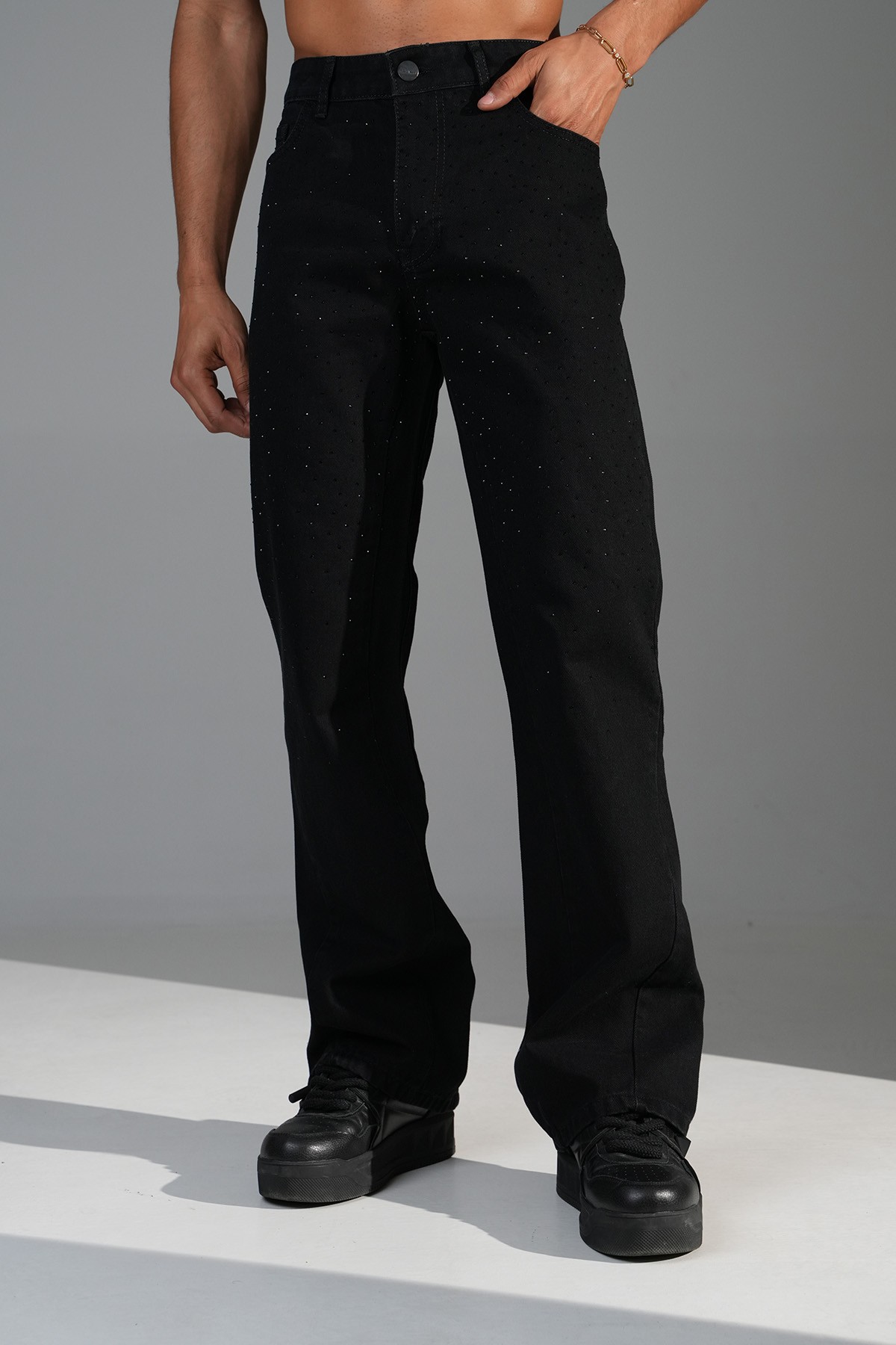 Regular Fit Flare Kot Pantolon