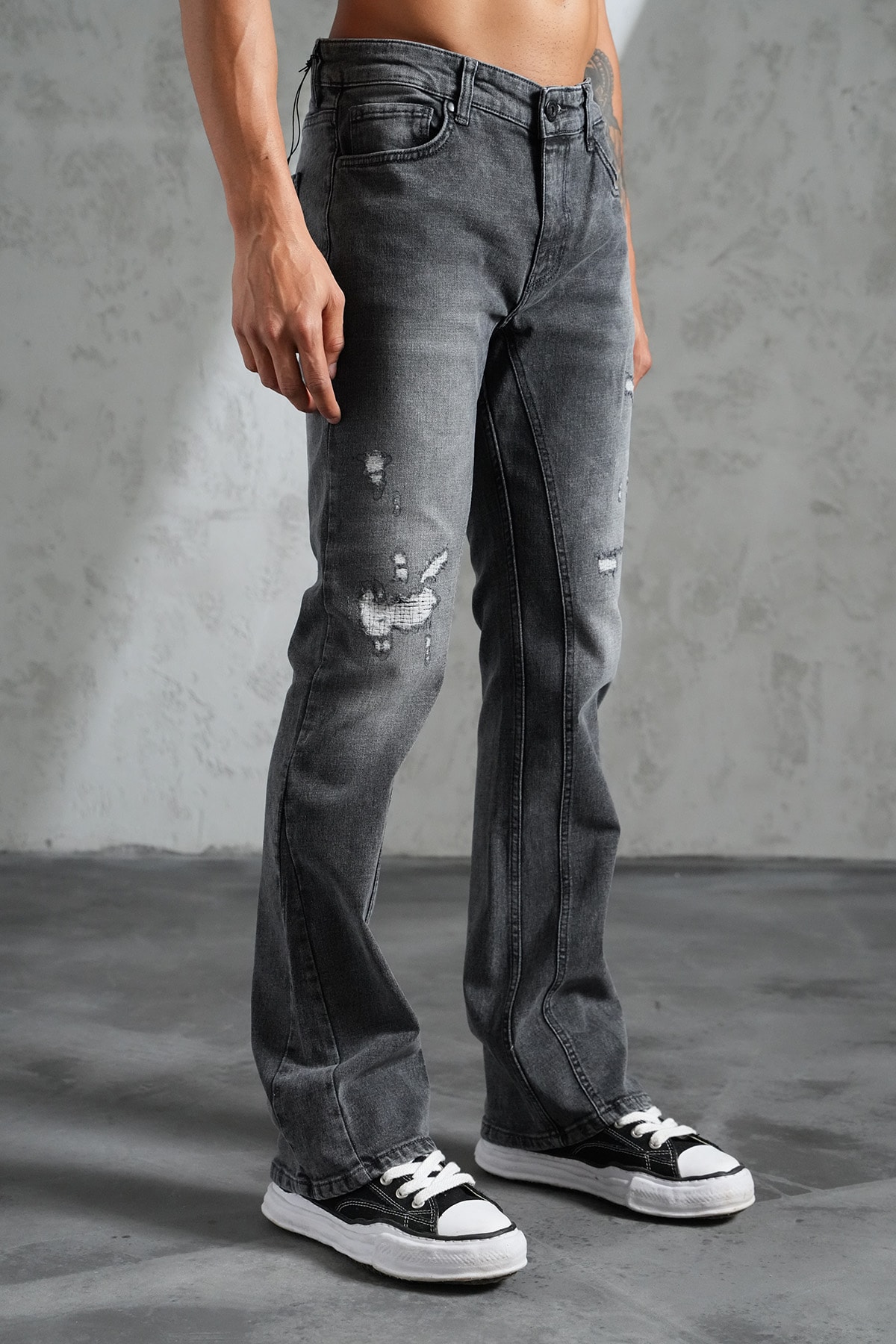 Regular Fit Flare Kot Pantolon