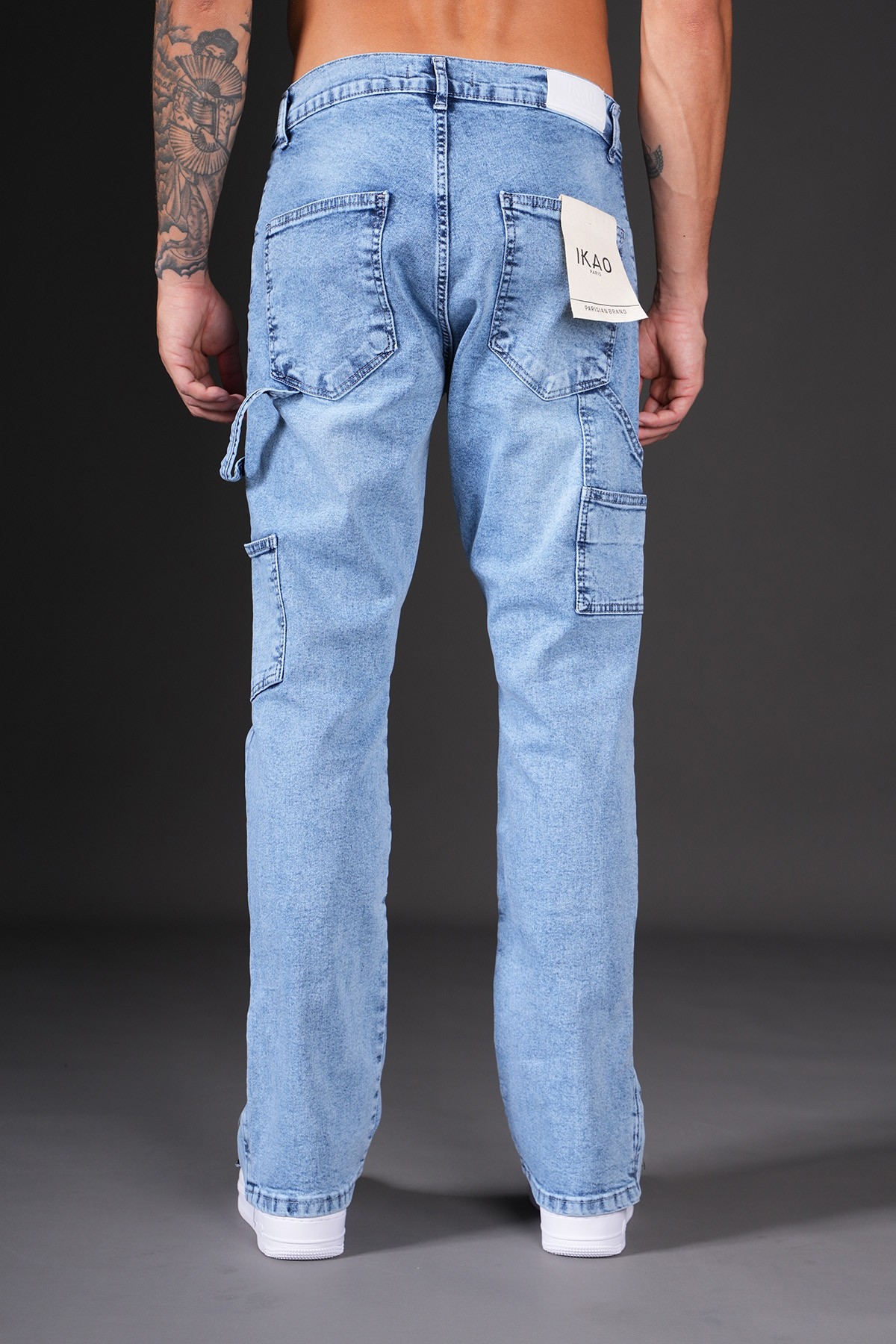 Yan Cep Detaylı Zipped Kot Pantolon
