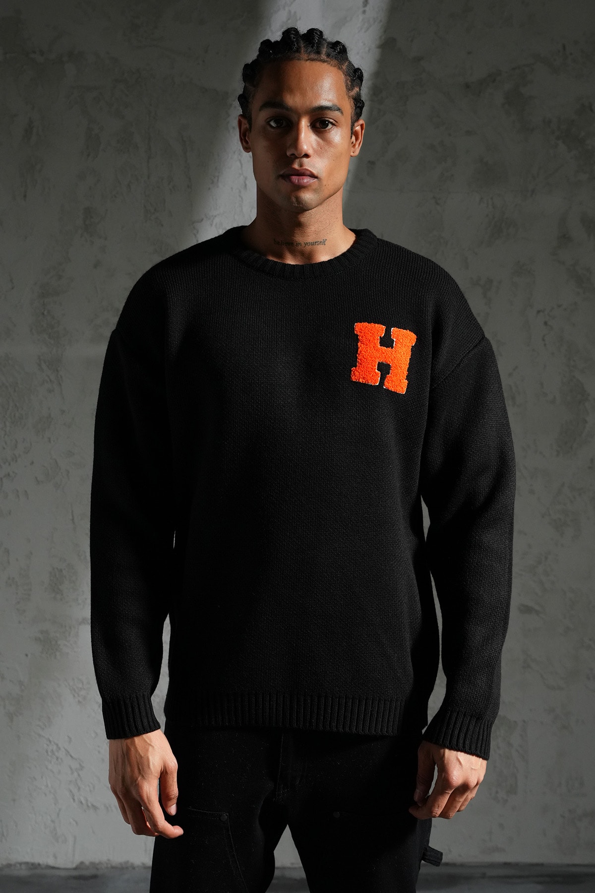 H Detailed Knitwear Sweater