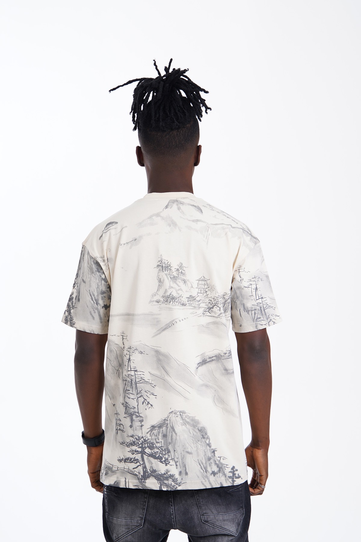 Japonic Mixed Pattern T-Shirt