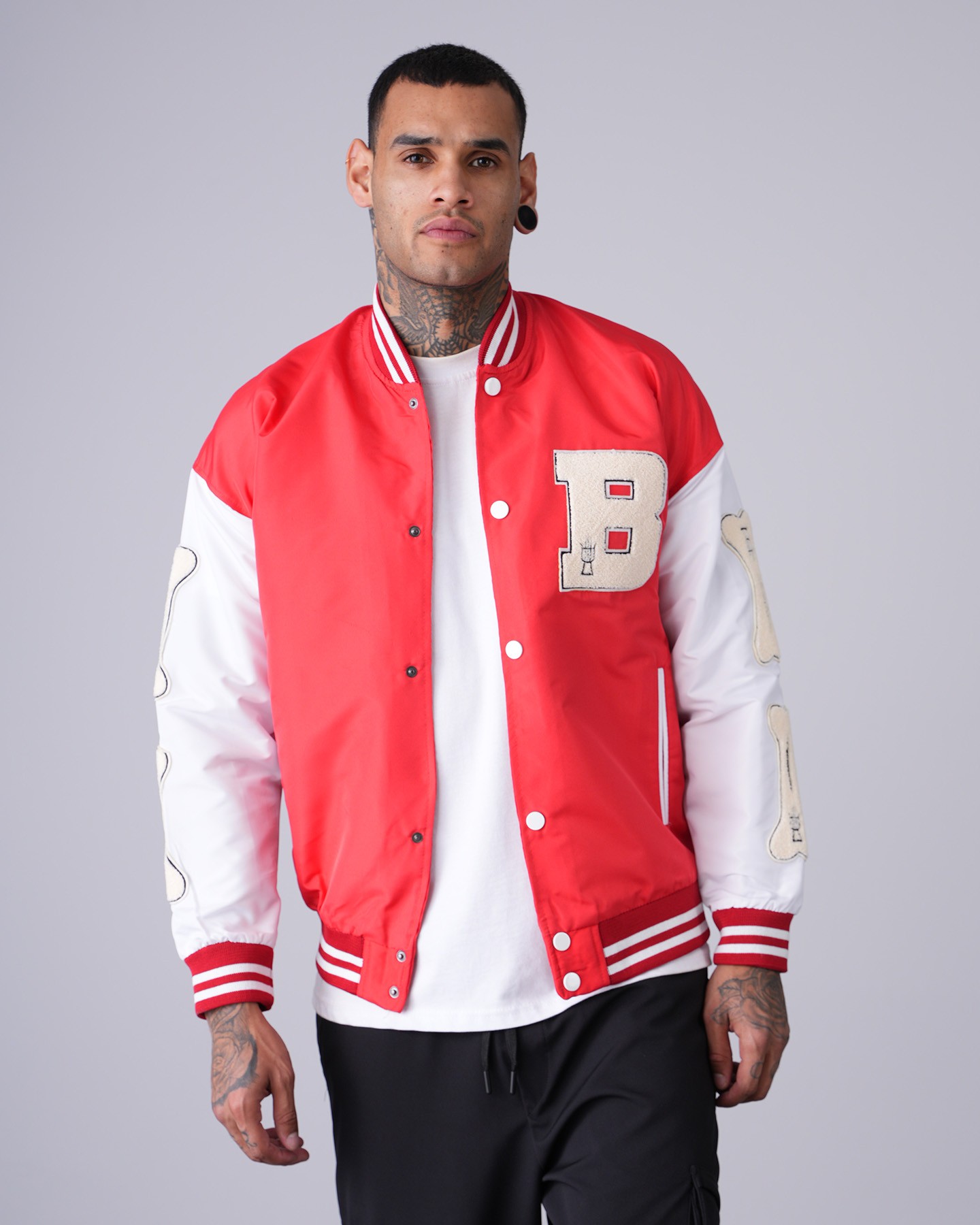 B Detailed College Jacket