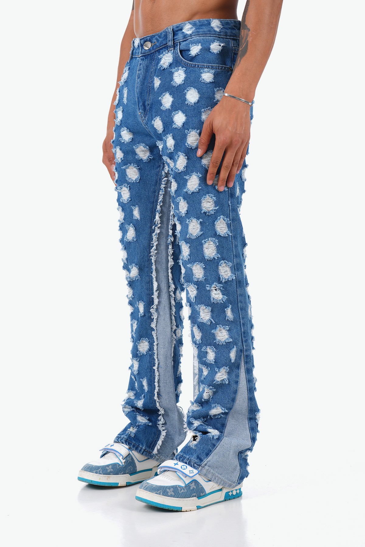 Straight Fit Flare Kot Pantolon