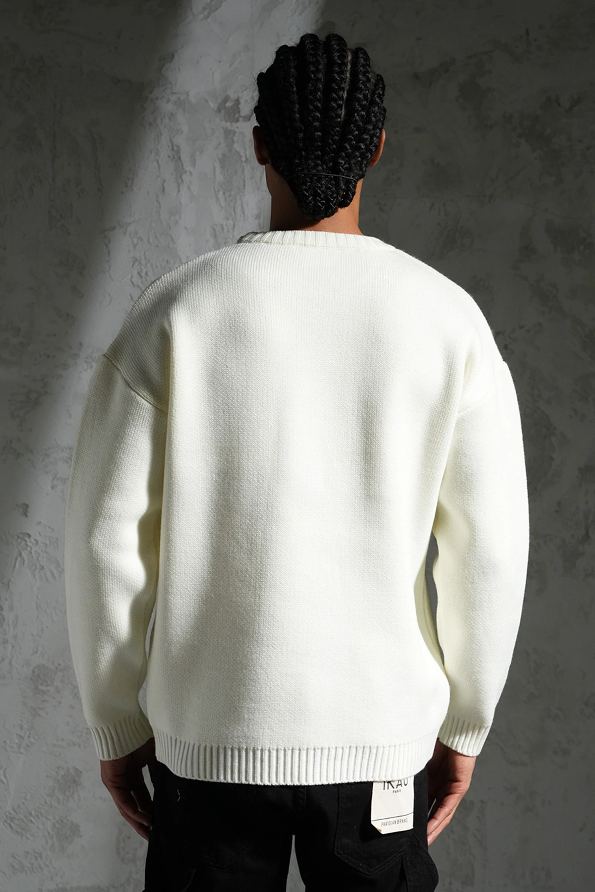 H Detaylı Triko Kazak