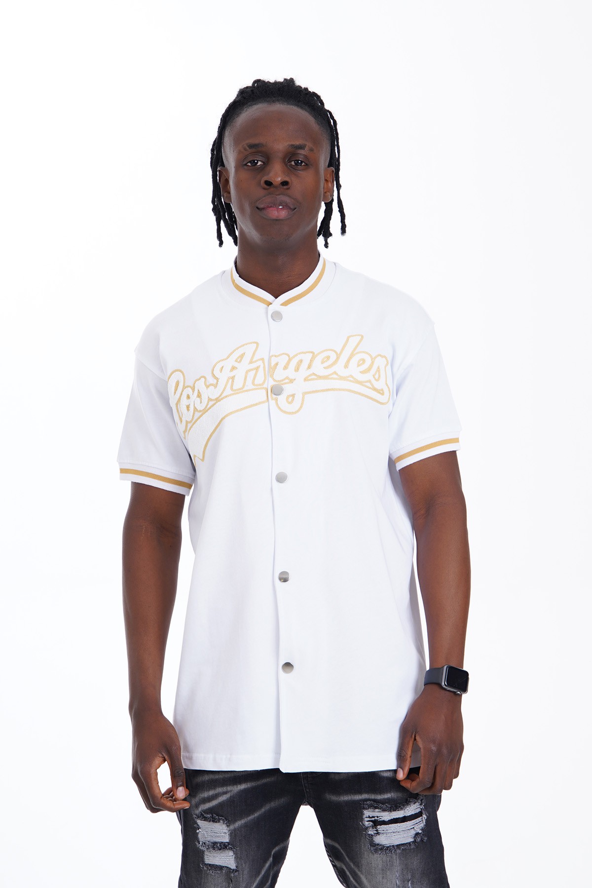 Los Angeles Baseball Shirt - White