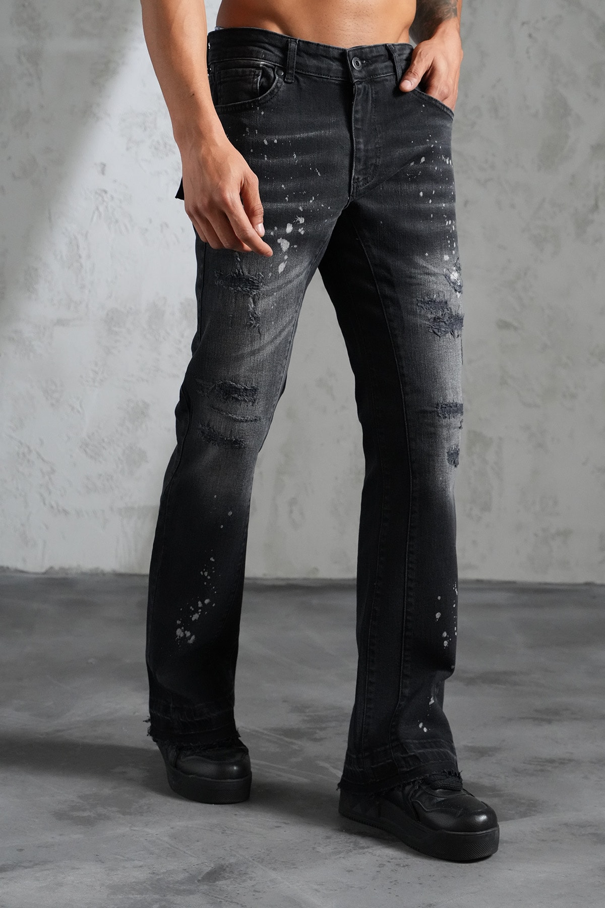 Regular Fit Flare Kot Pantolon