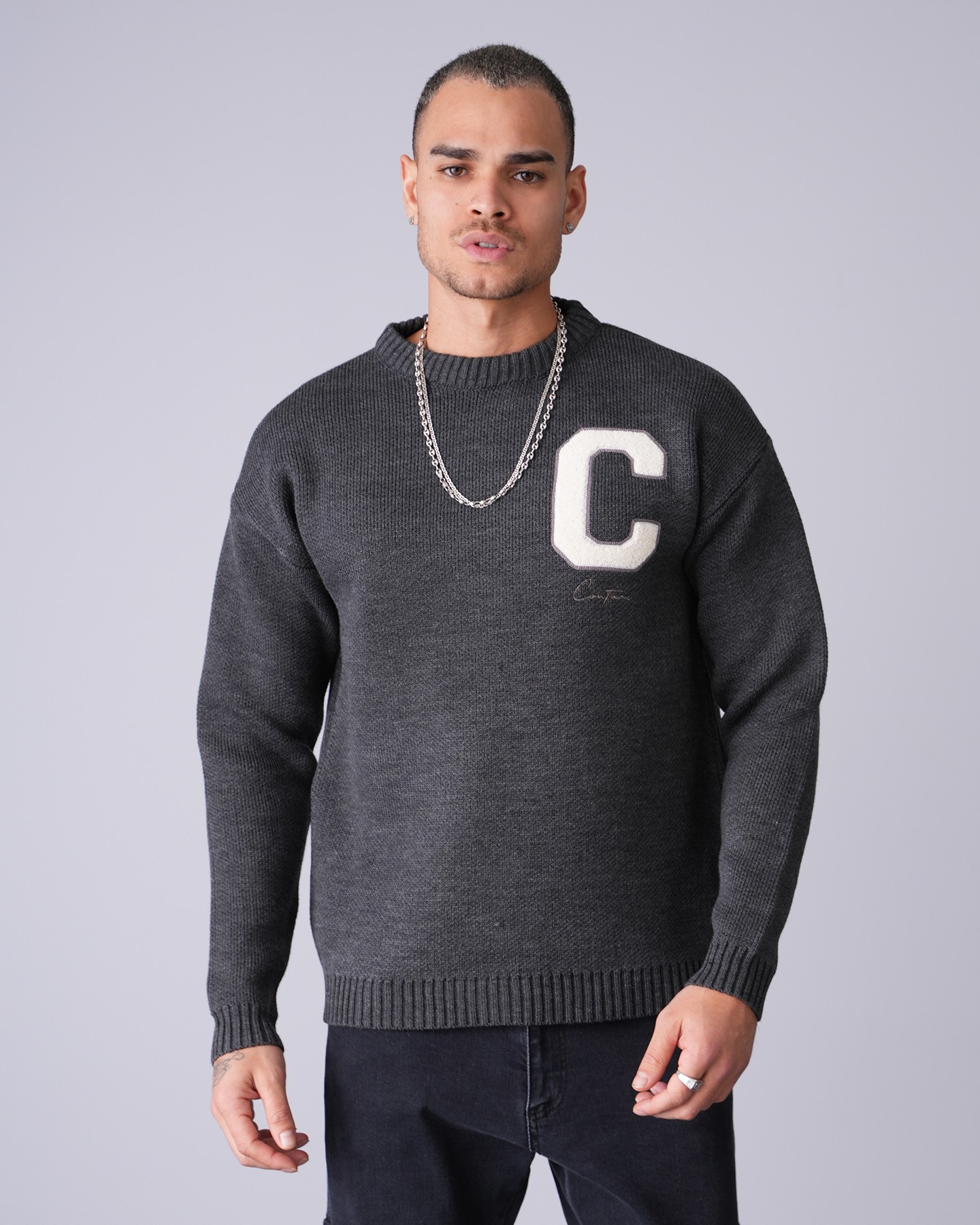 C Detailed Knitwear Sweater