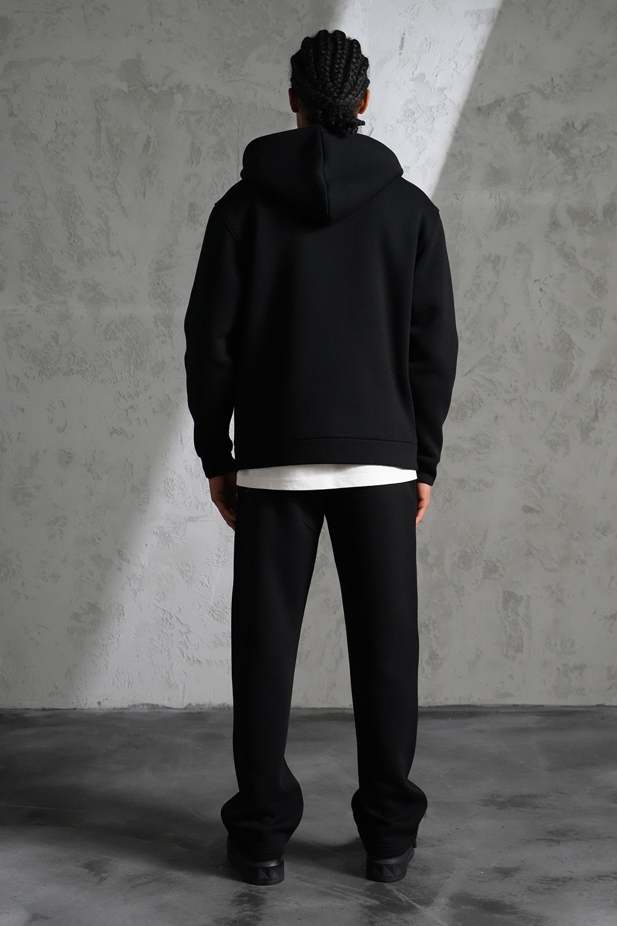 Şerit Detaylı Kapüşonlu Eşofman Takım