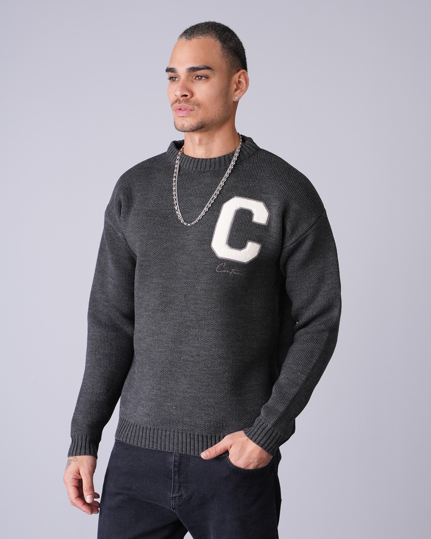 C Detailed Knitwear Sweater