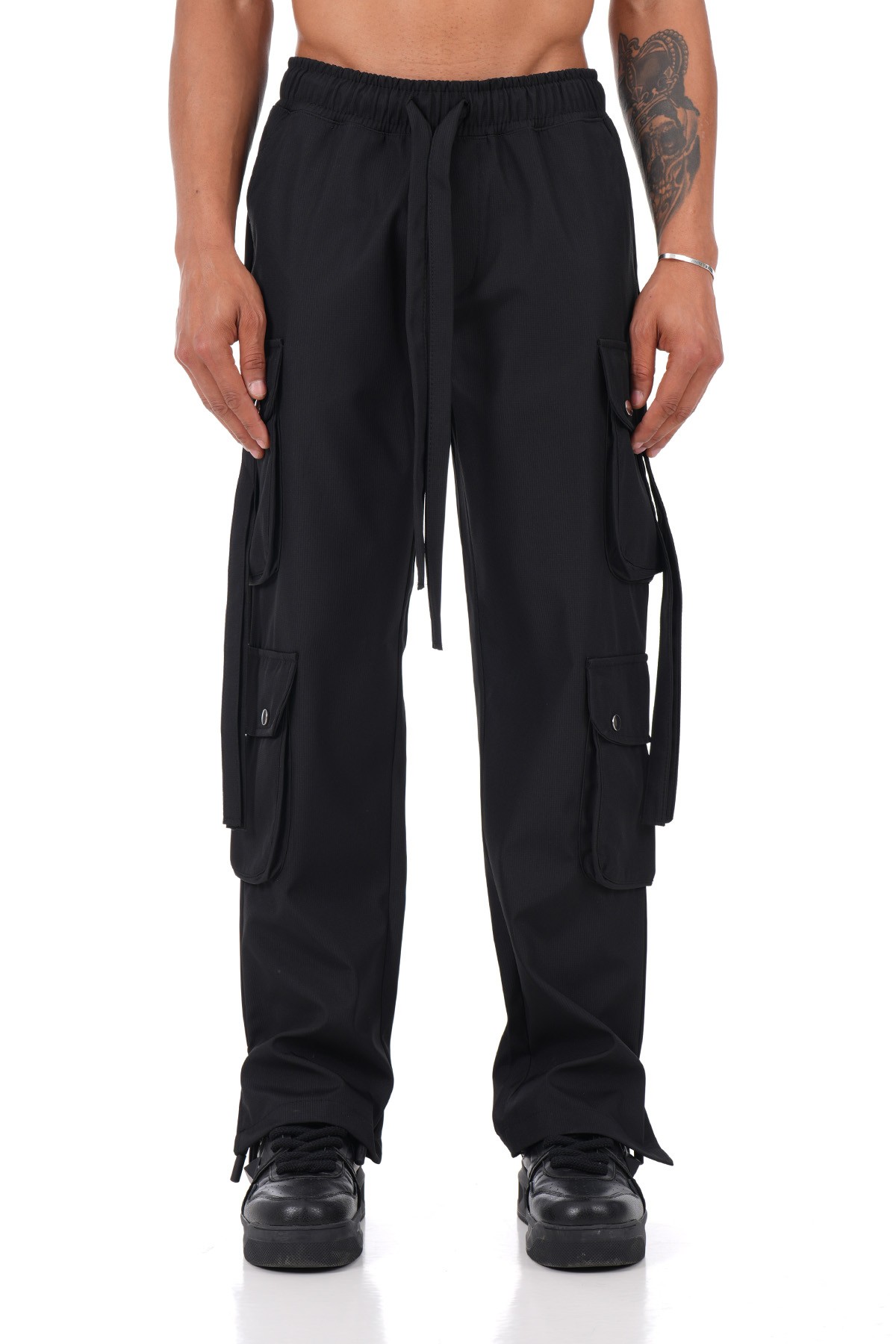 Regular Fit Cargo Pants - black