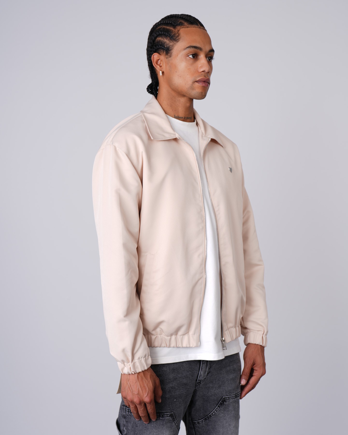 London Zipper Jacket - Beige