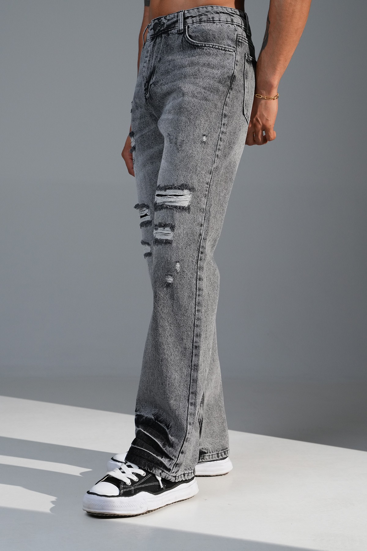 Regular Fit Flare Kot Pantolon
