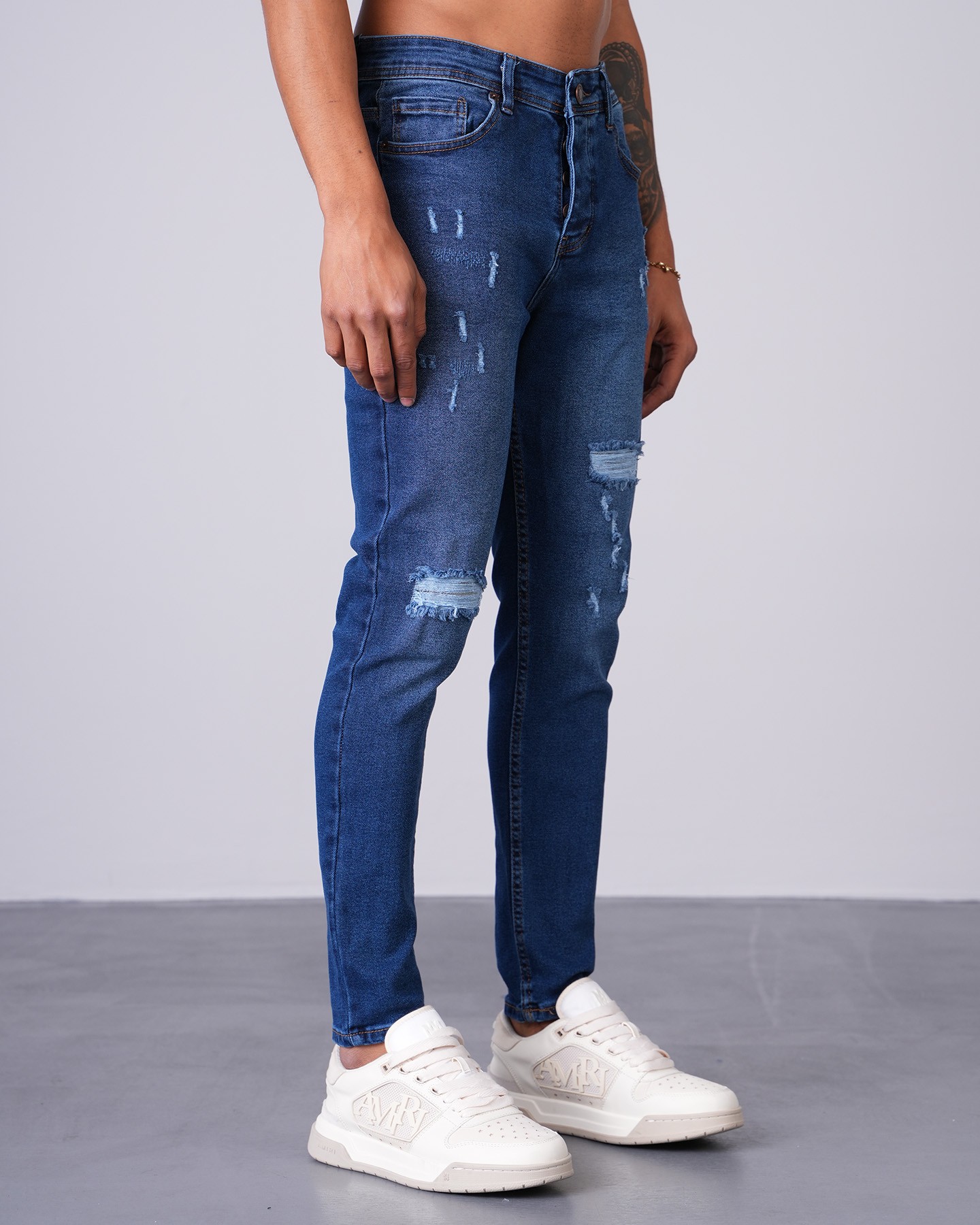 Pantalon coupe slim à jambe étroite