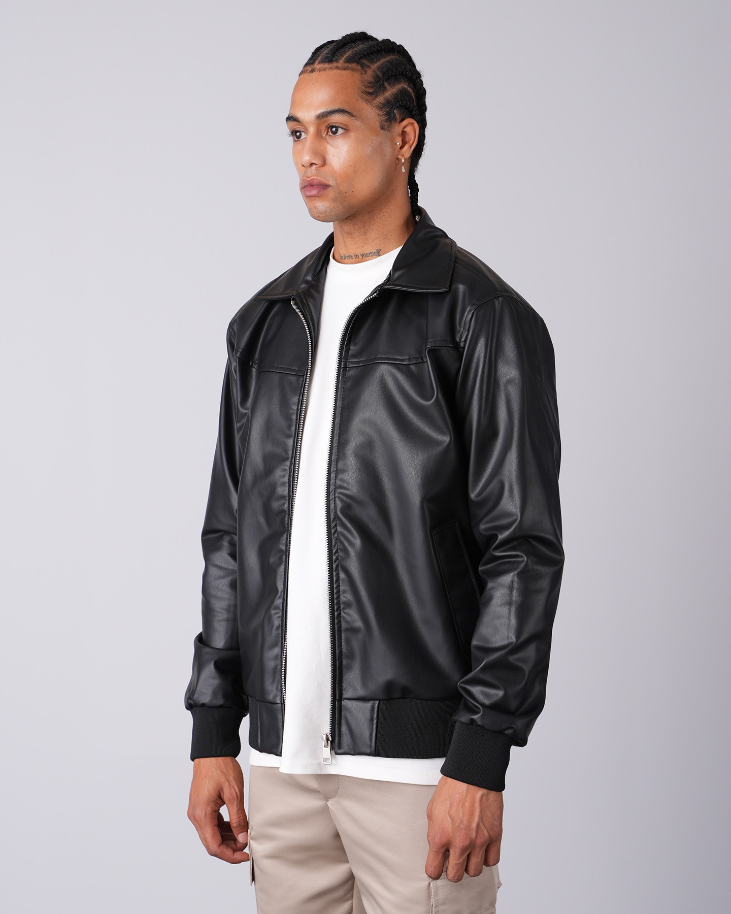 Milano Zippered Leather Jacket