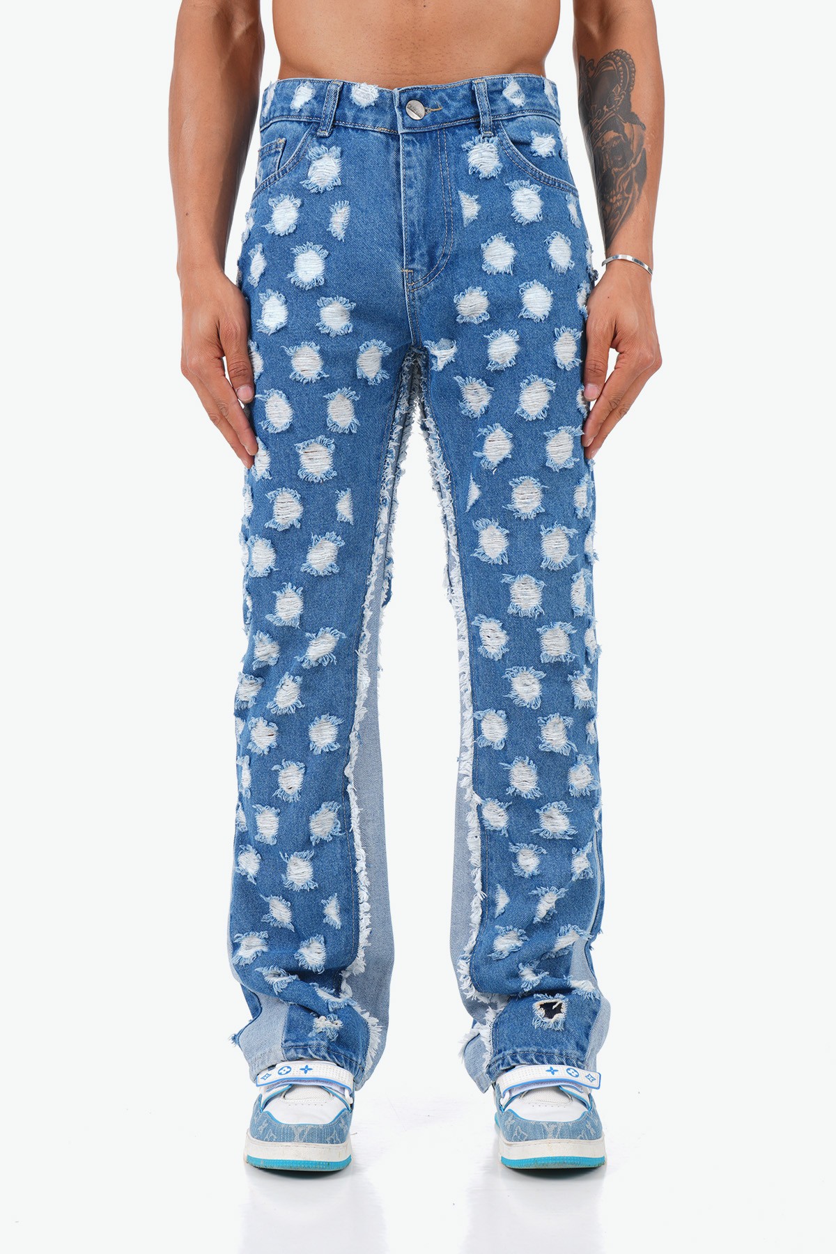 Straight Fit Flare Kot Pantolon