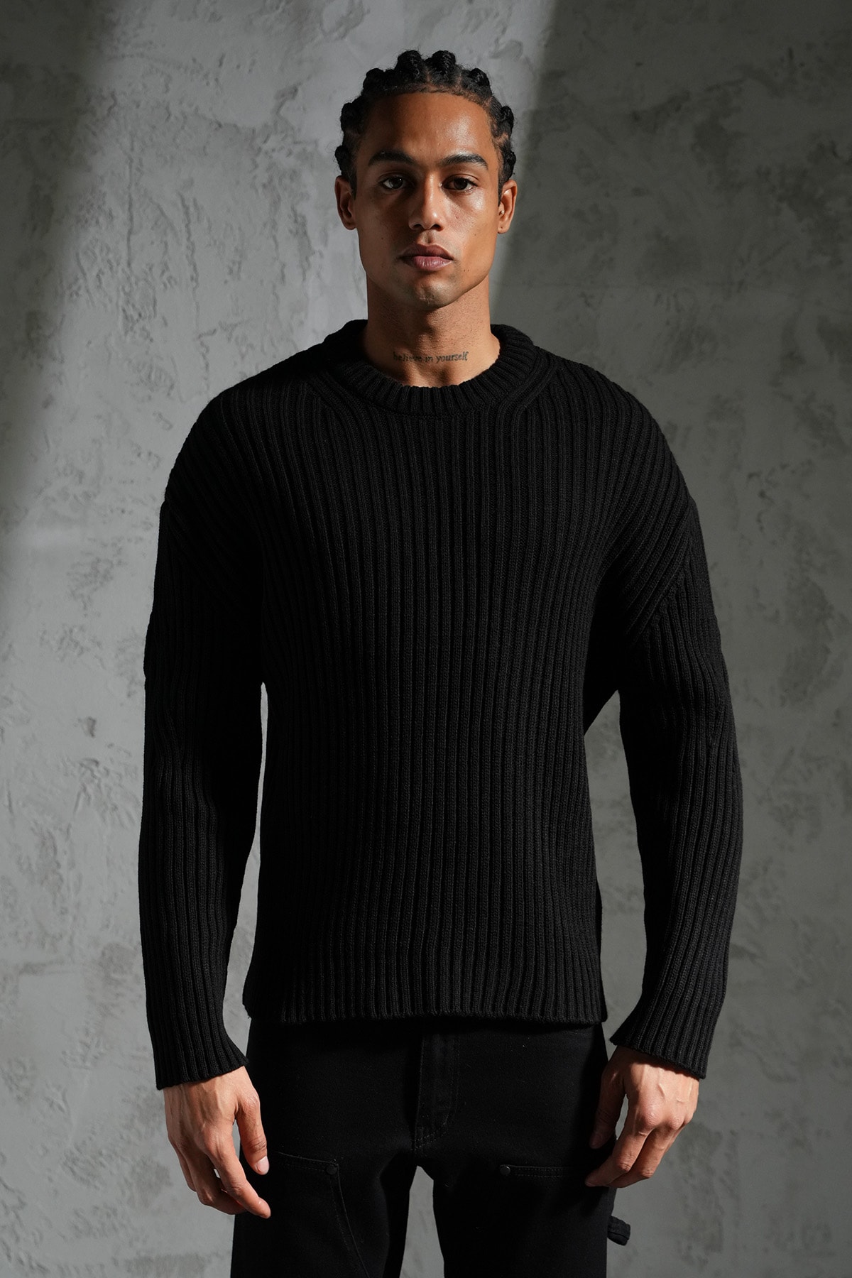 Fitilli Triko Kazak - black