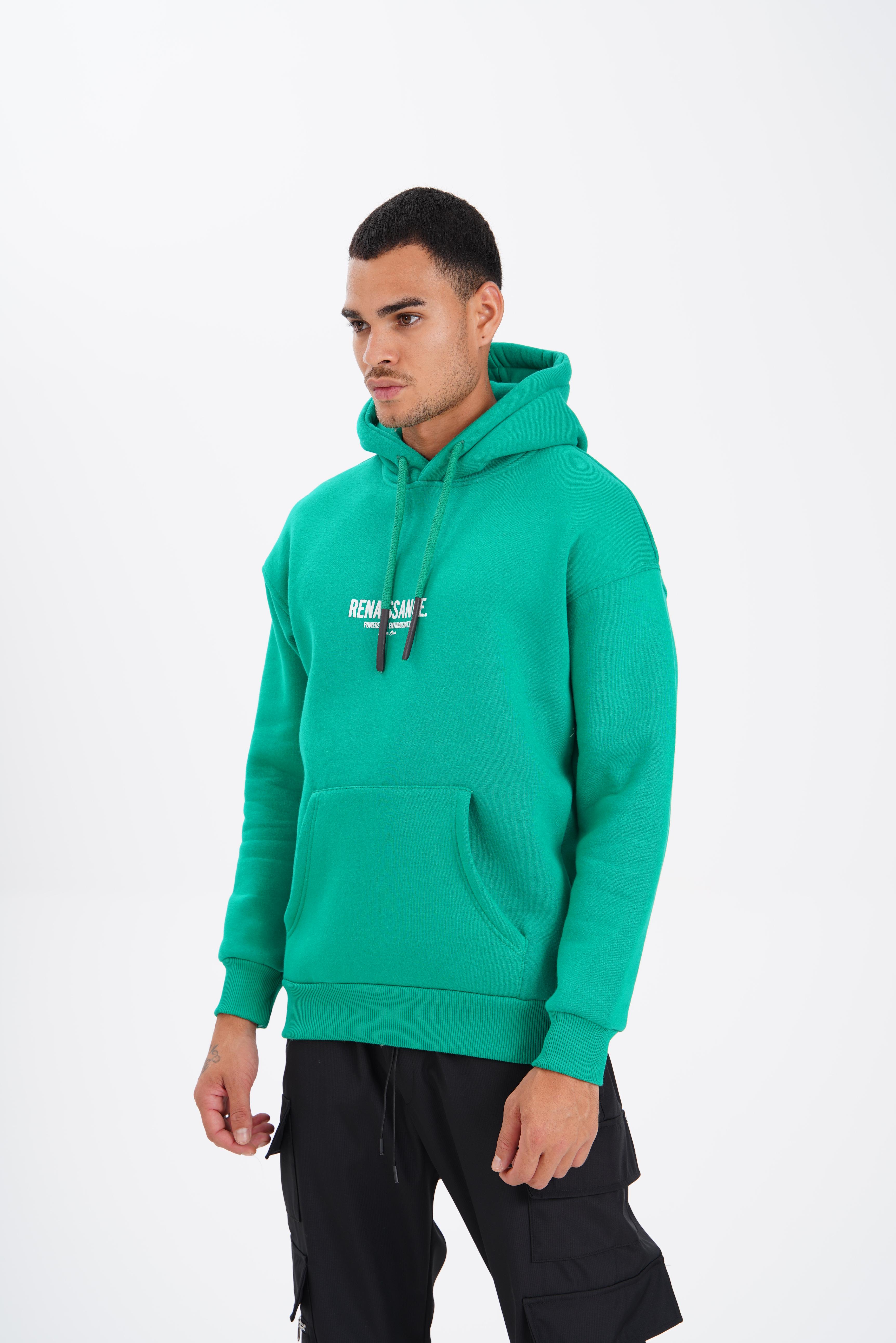 Renaissance Printed Hooded Sweatshirt - green