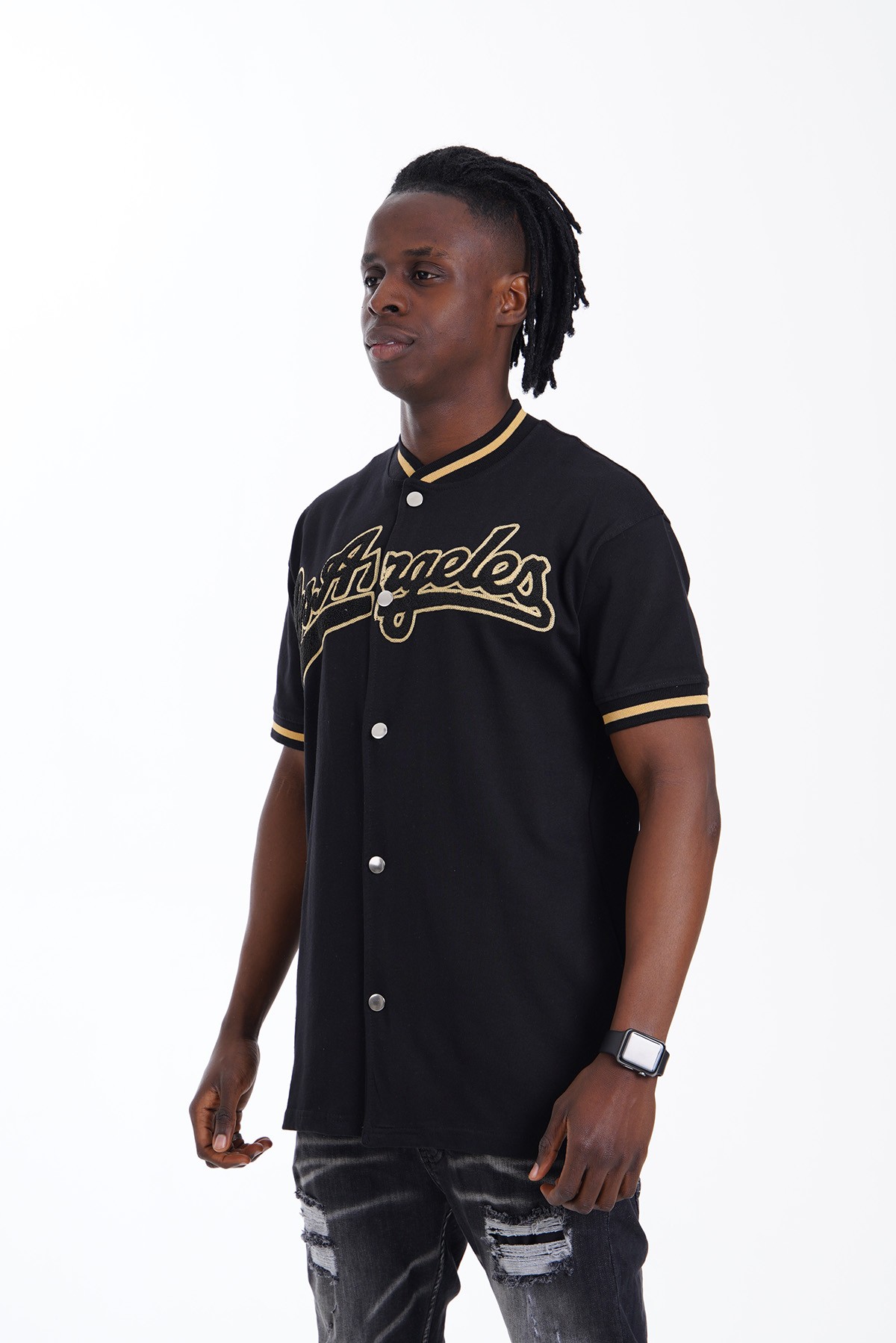 Los Angeles Baseball Shirt - black