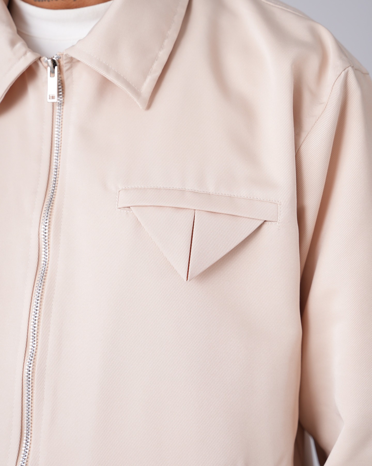 Lisbon Zipper Jacket - Beige