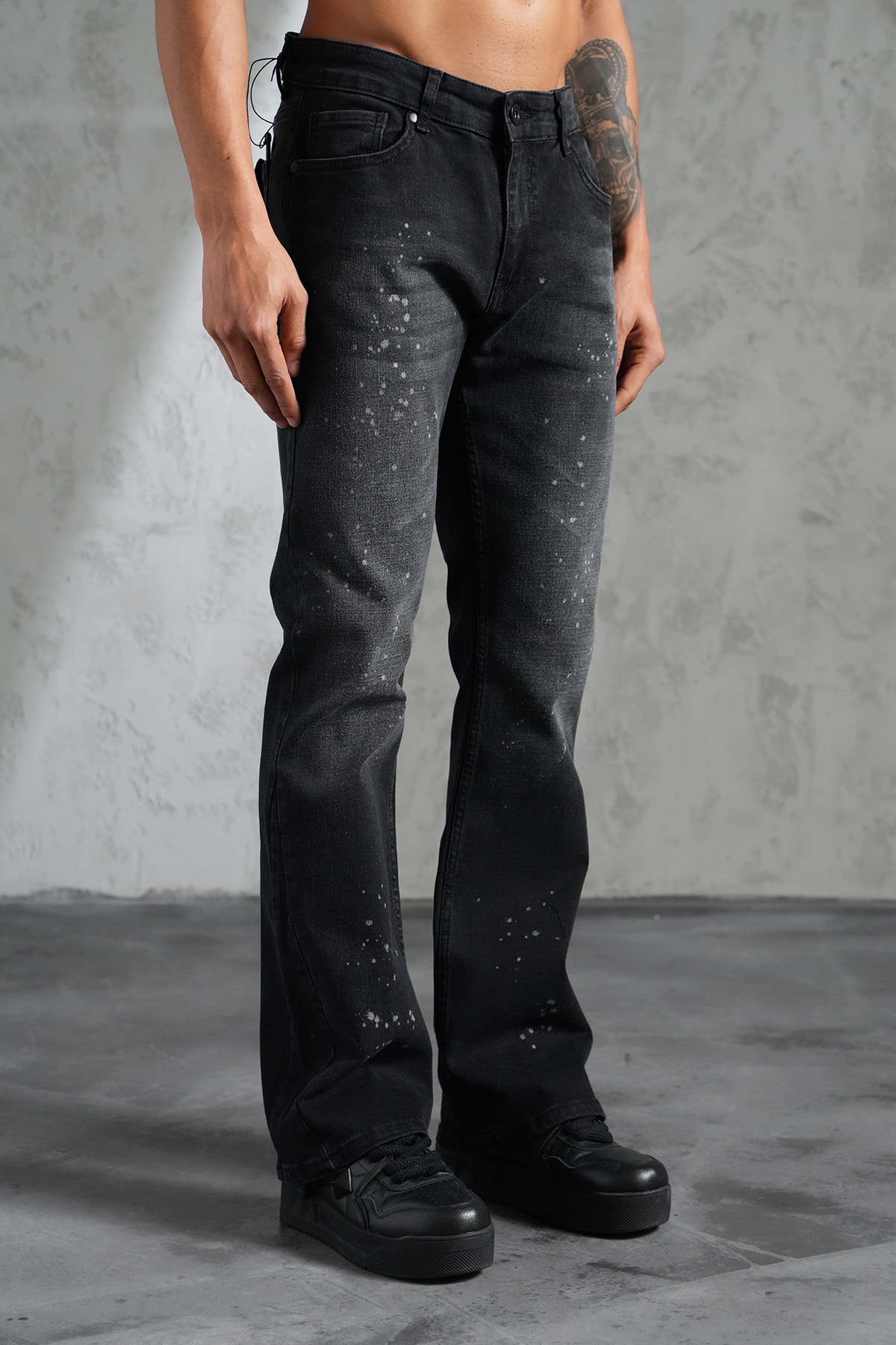 Regular Fit Flare Kot Pantolon