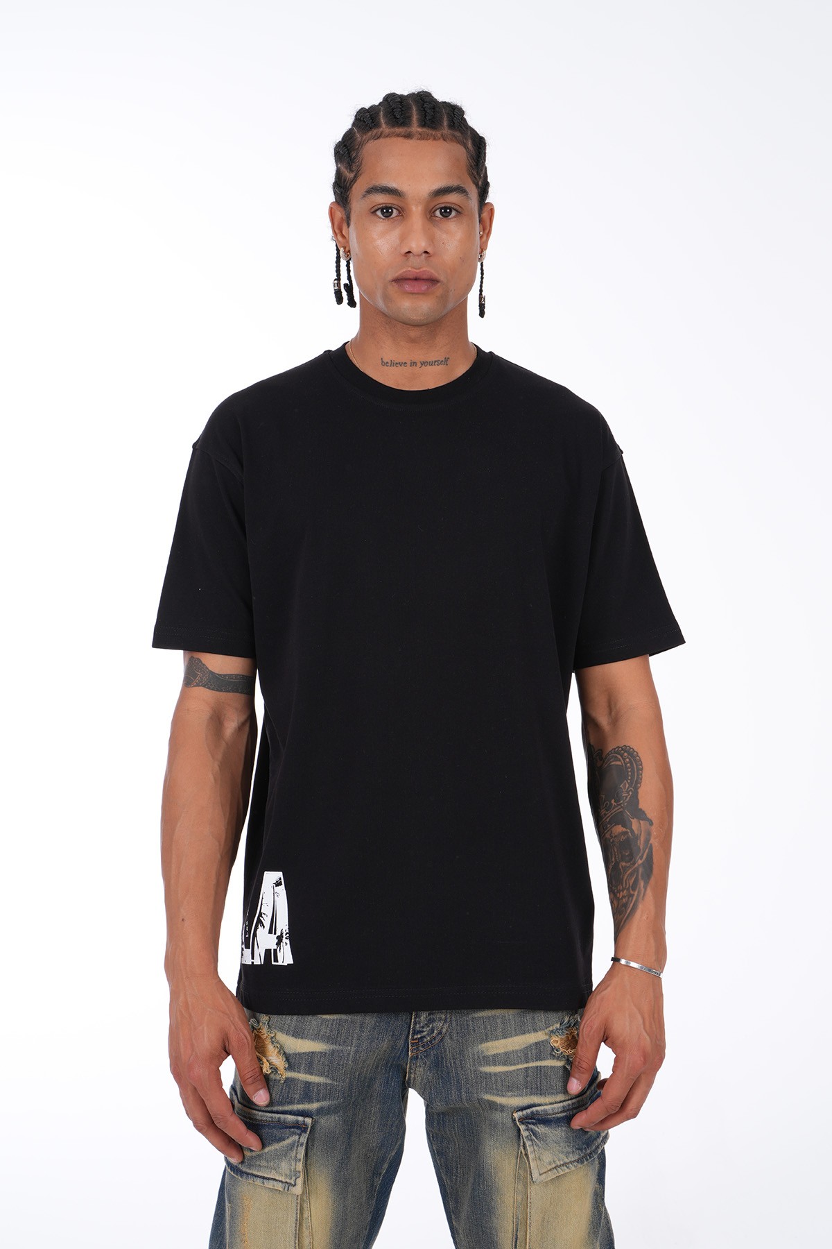 Printed T-Shirt - black