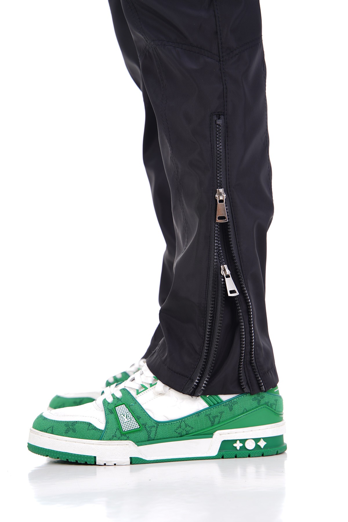 Cargo Trousers with Double Zipper Detail on the Leg