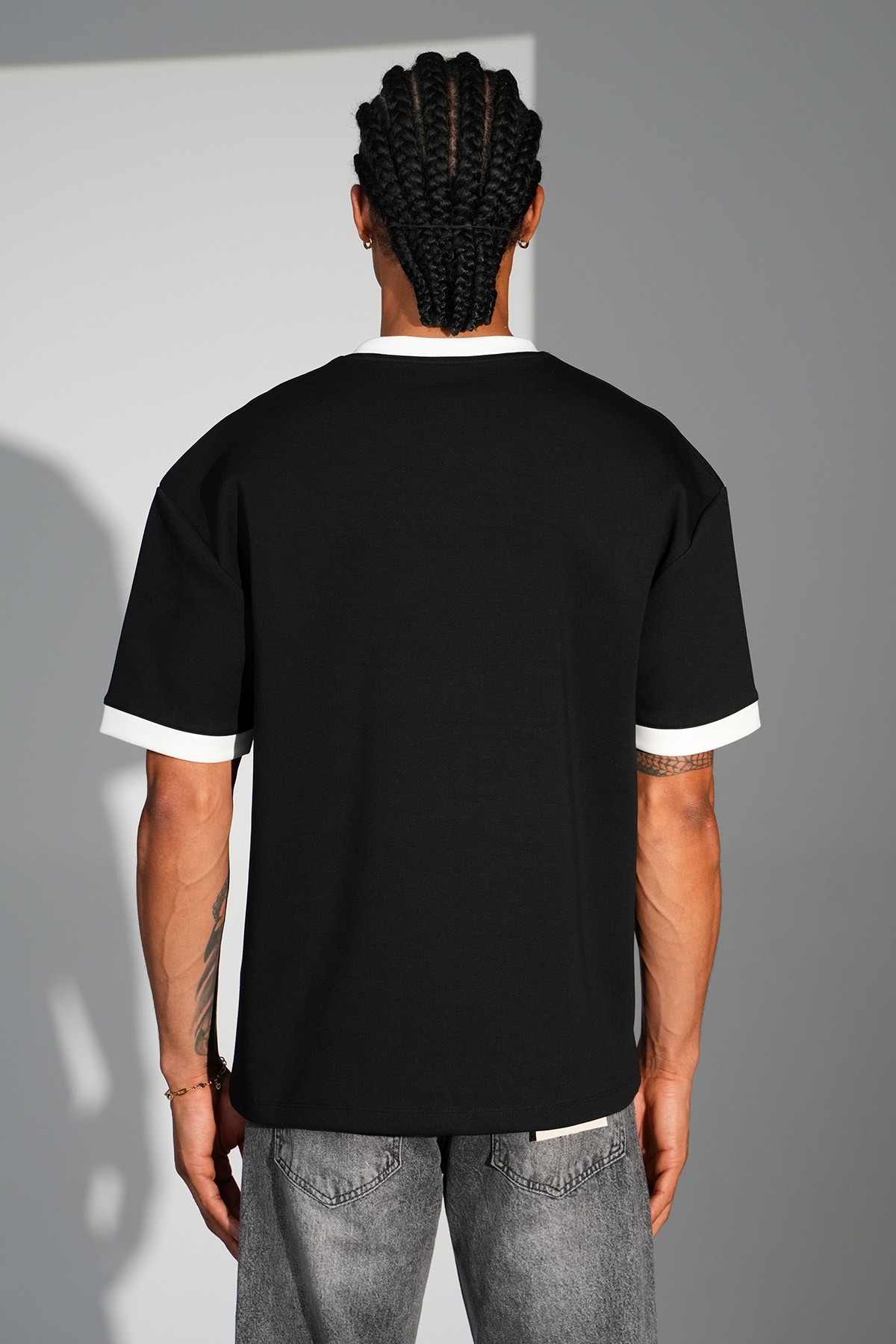 Eyfel Desen Oversize Tişört