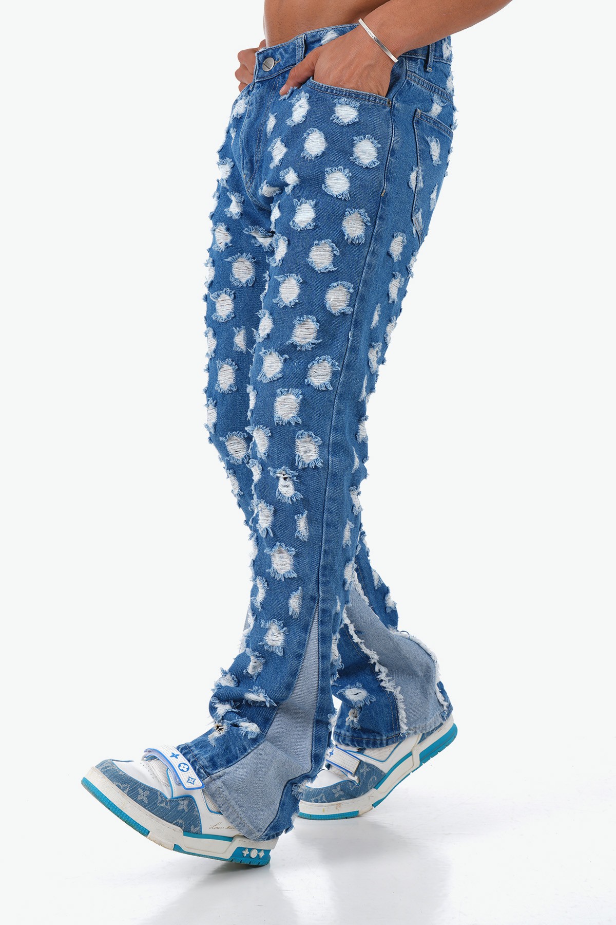 Straight Fit Flare Kot Pantolon