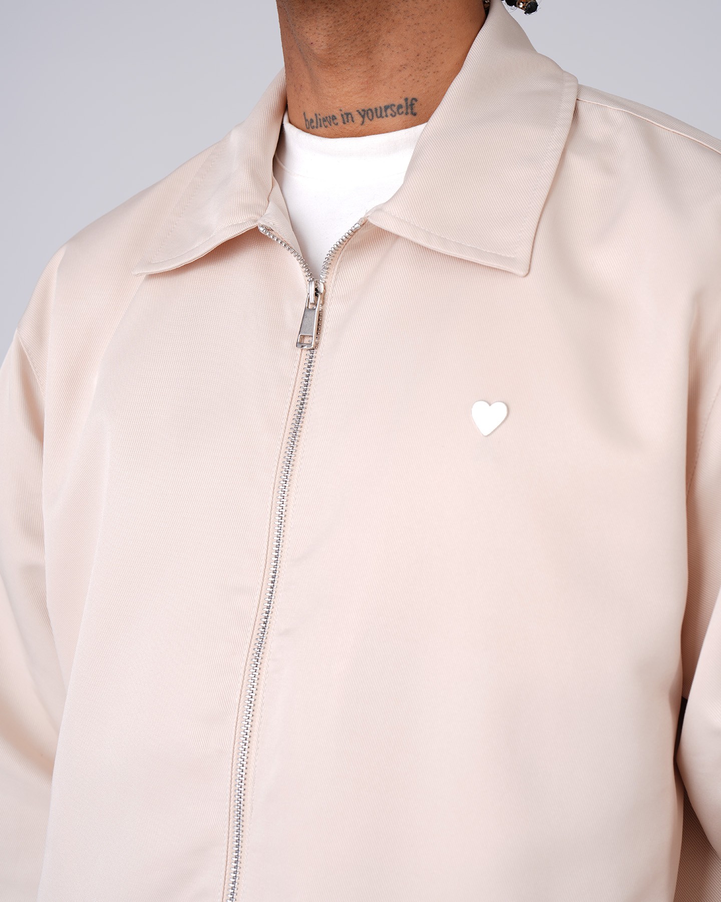 London Zipper Jacket - Beige