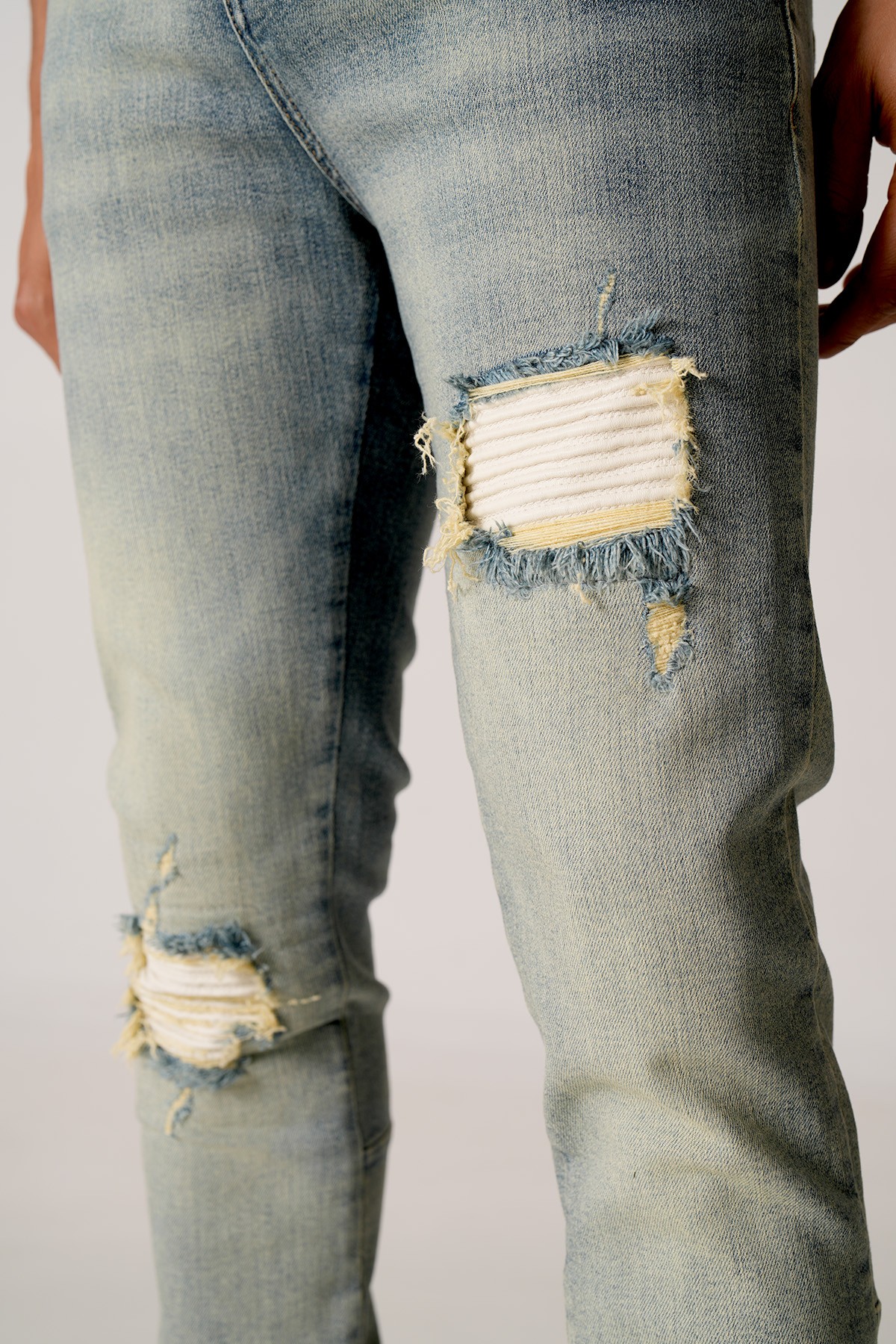 Slim Fit Zipped Kot Pantolon