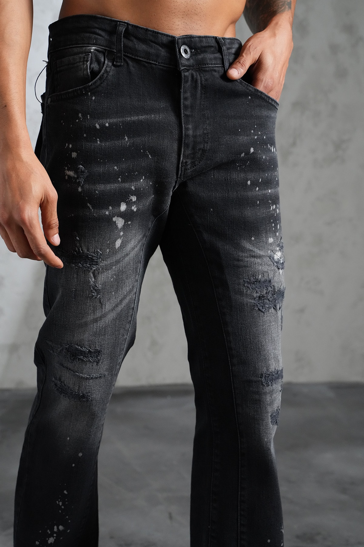 Regular Fit Flare Kot Pantolon