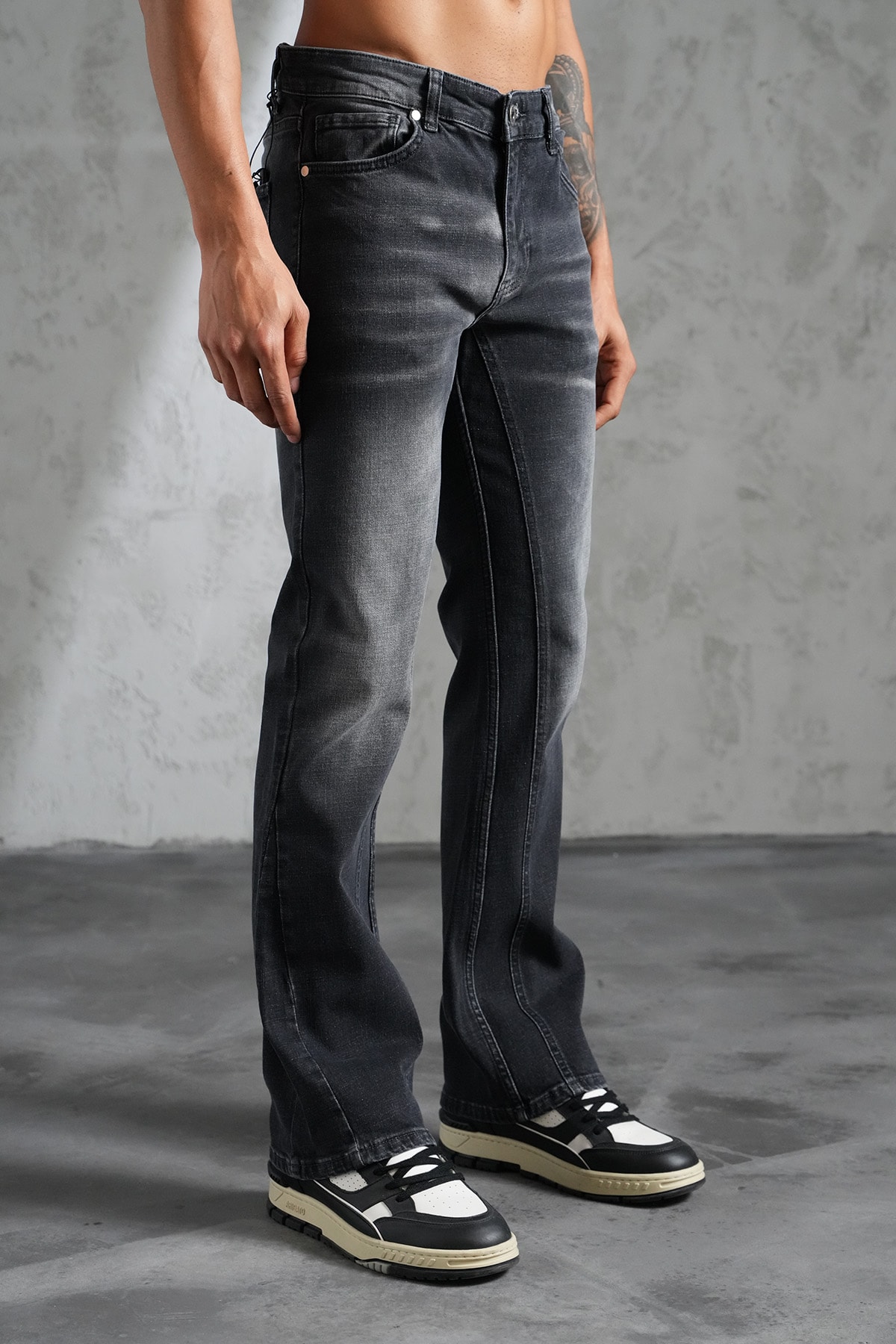 Regular Fit Flare Kot Pantolon