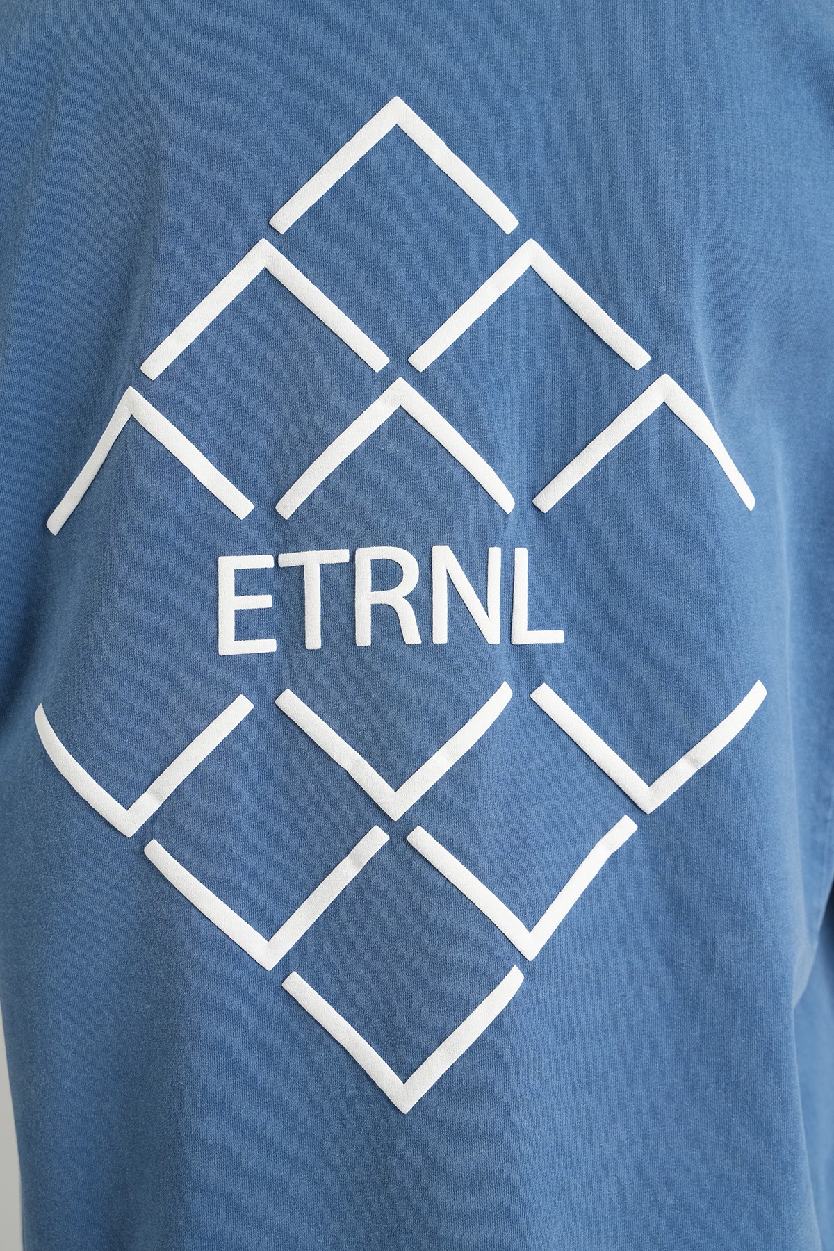 ETRNL Baskılı Oversize Tişört - Lacivert