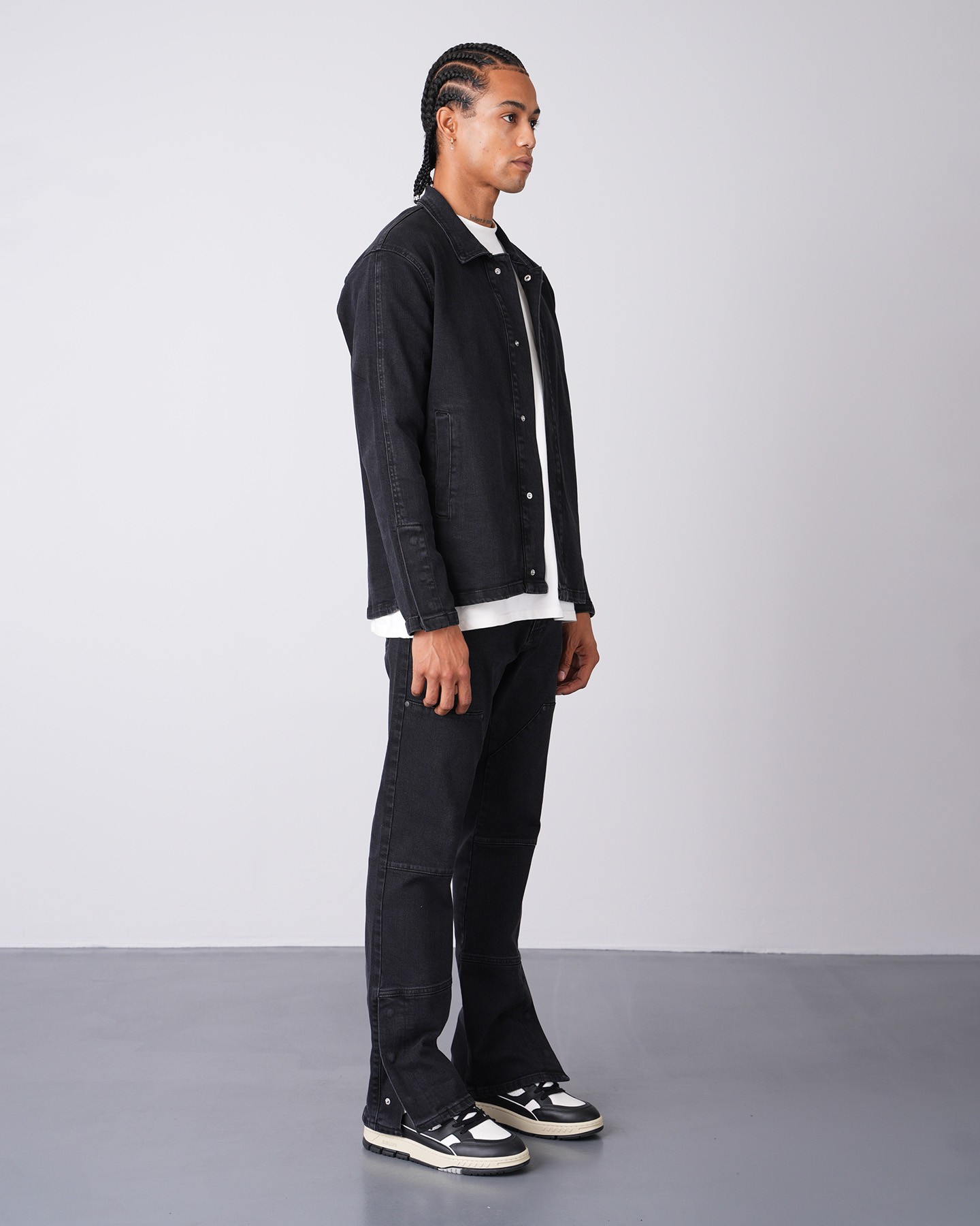 Regular Fit Jacket Trousers Set - black