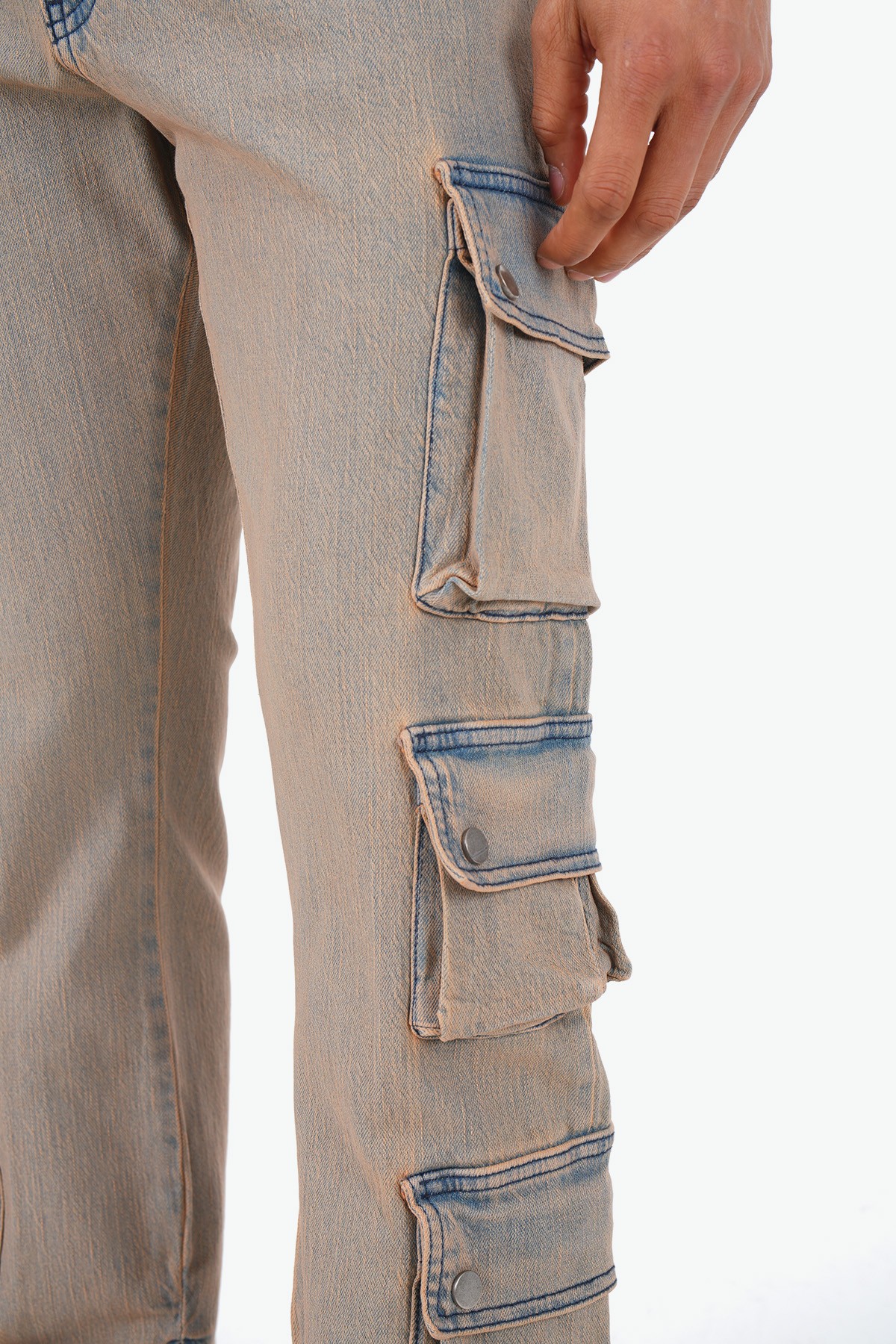 Regular Fit Zipped Kargo Jean