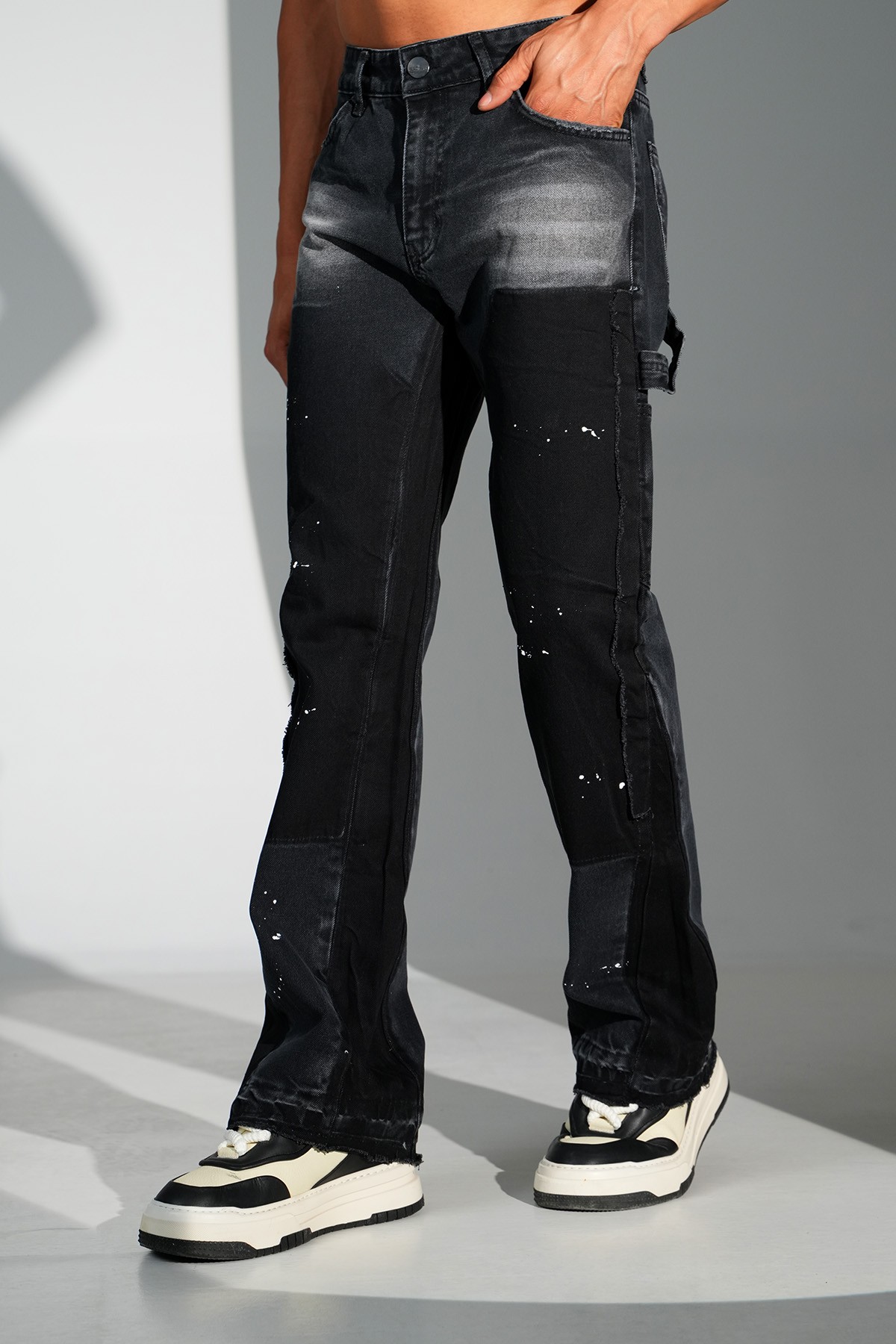 Regular Fit Flare Kot Pantolon