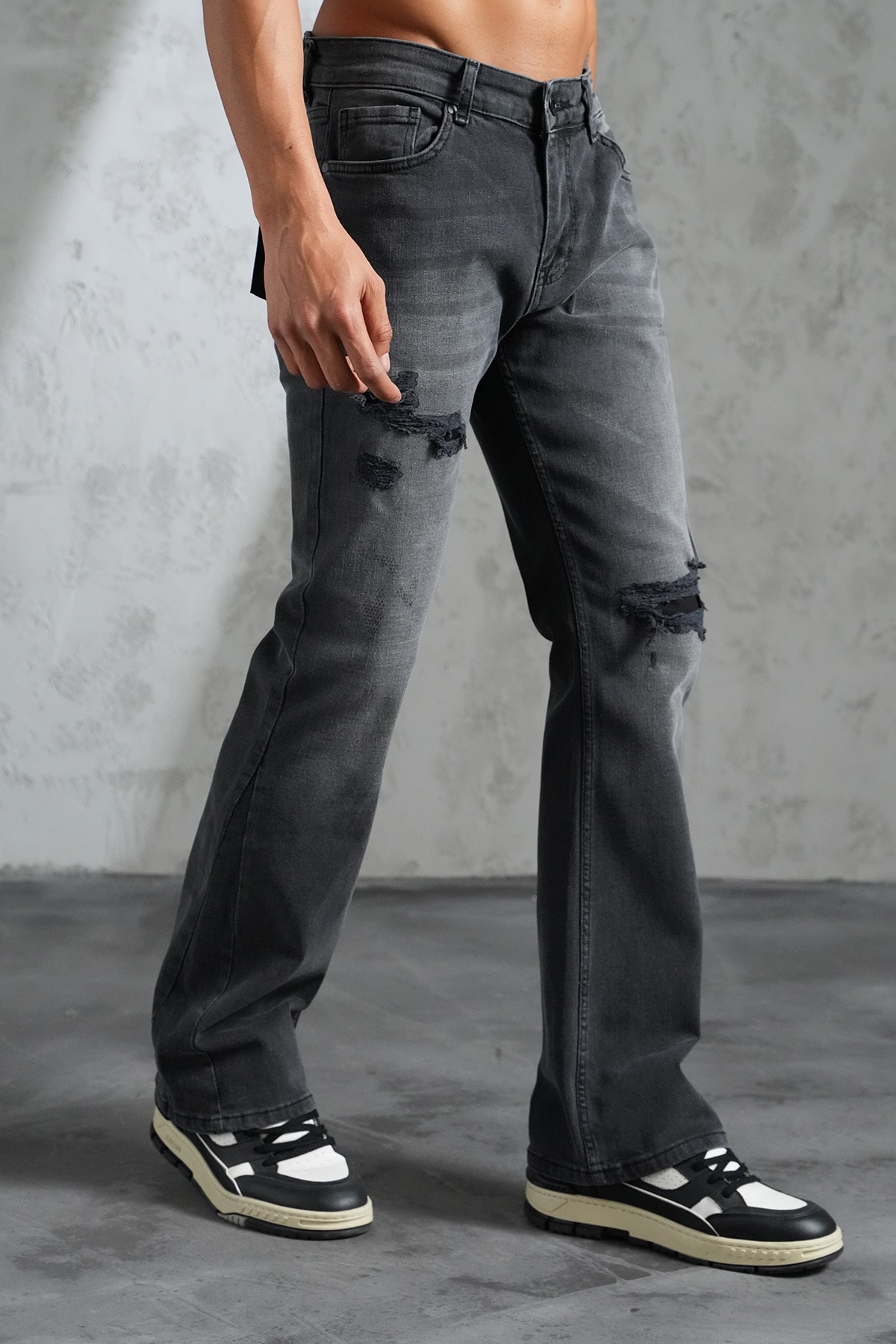 Regular Fit Flare Kot Pantolon