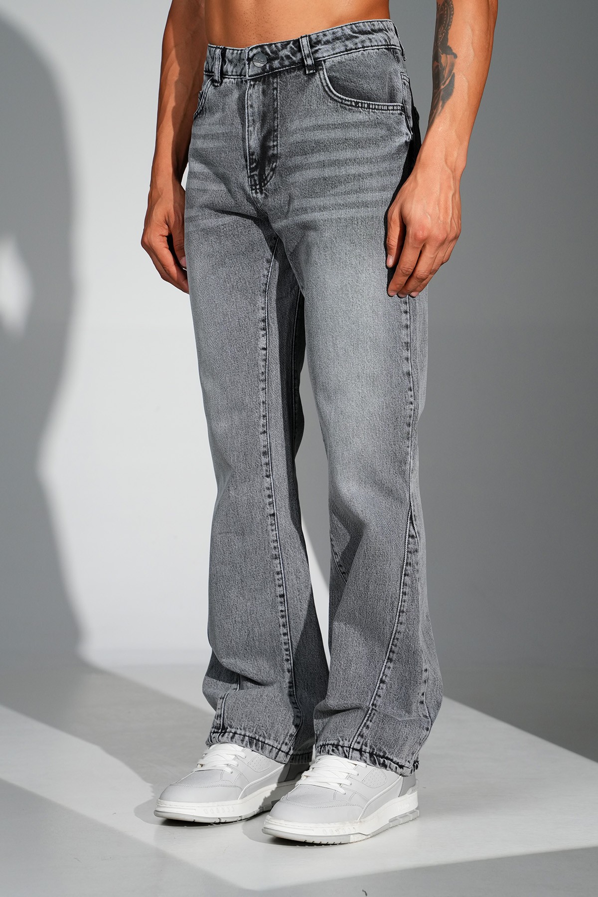 Regular Fit Flare Kot Pantolon