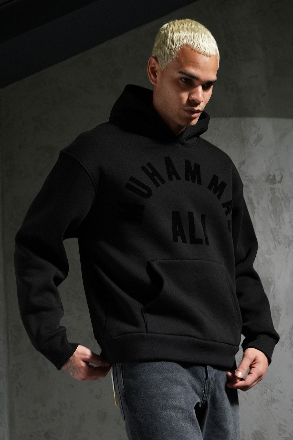 Muhammed Ali Kapüşonlu Sweatshirt