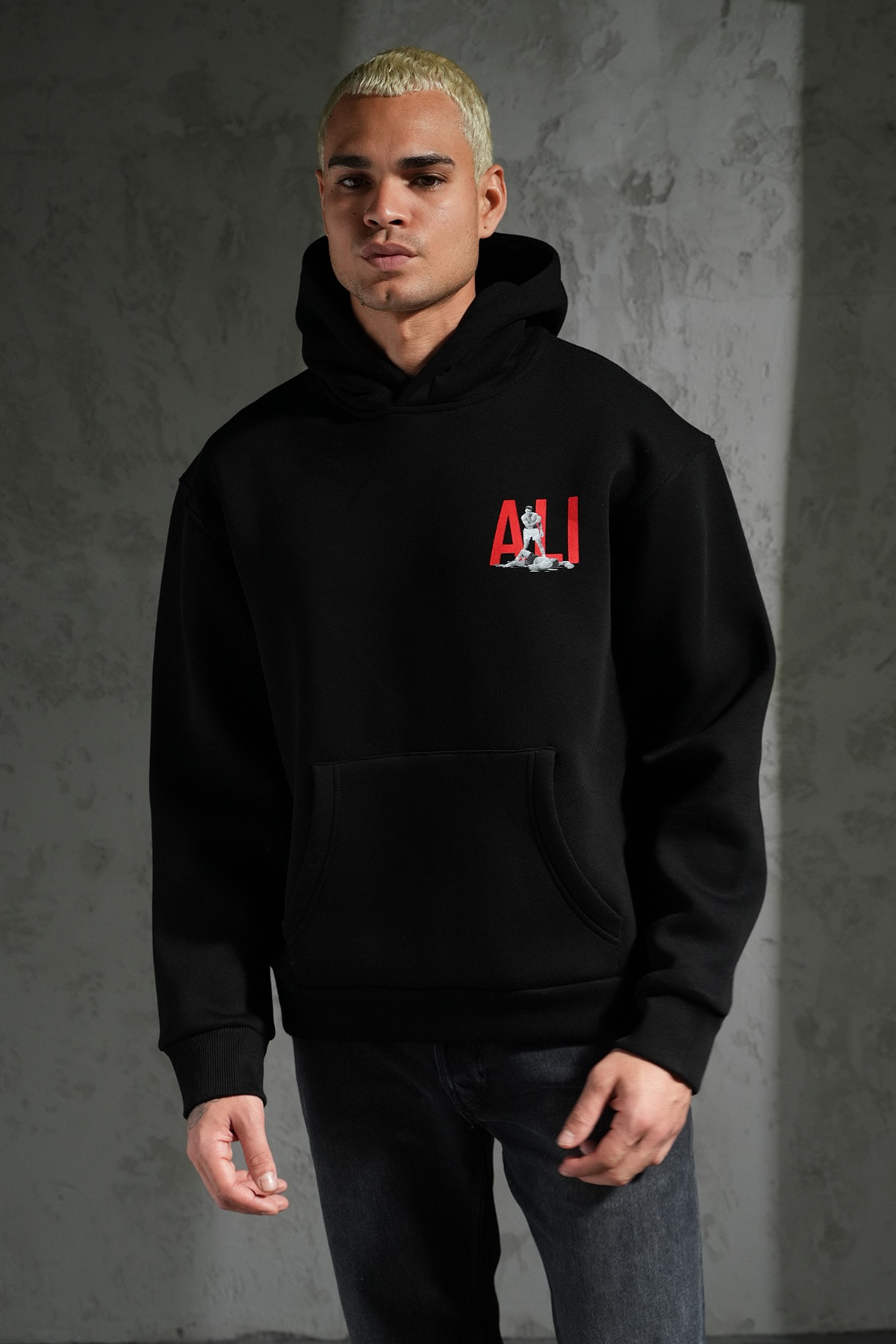 Muhammed Ali Kapüşonlu Sweatshirt
