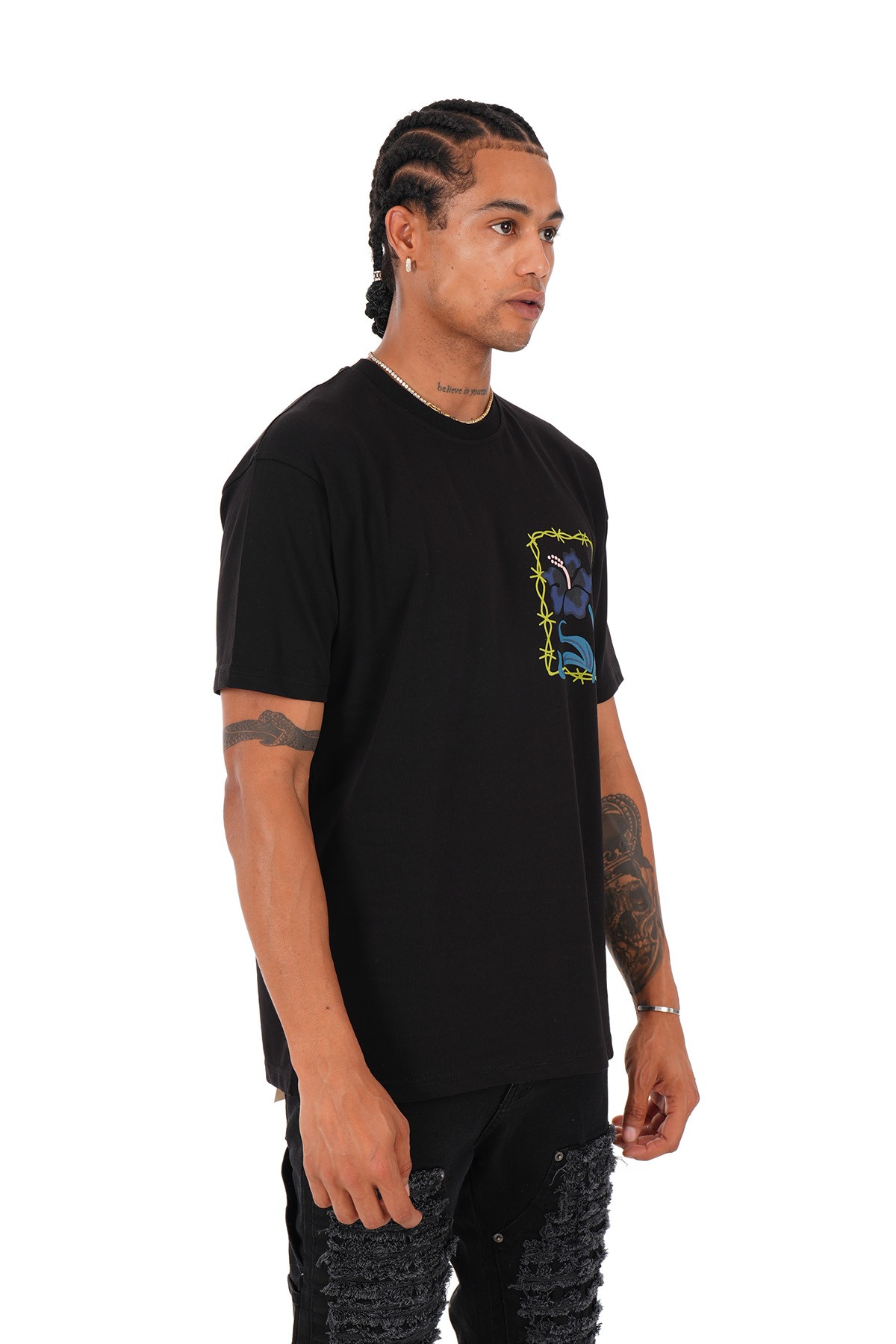 Printed T-Shirt - black