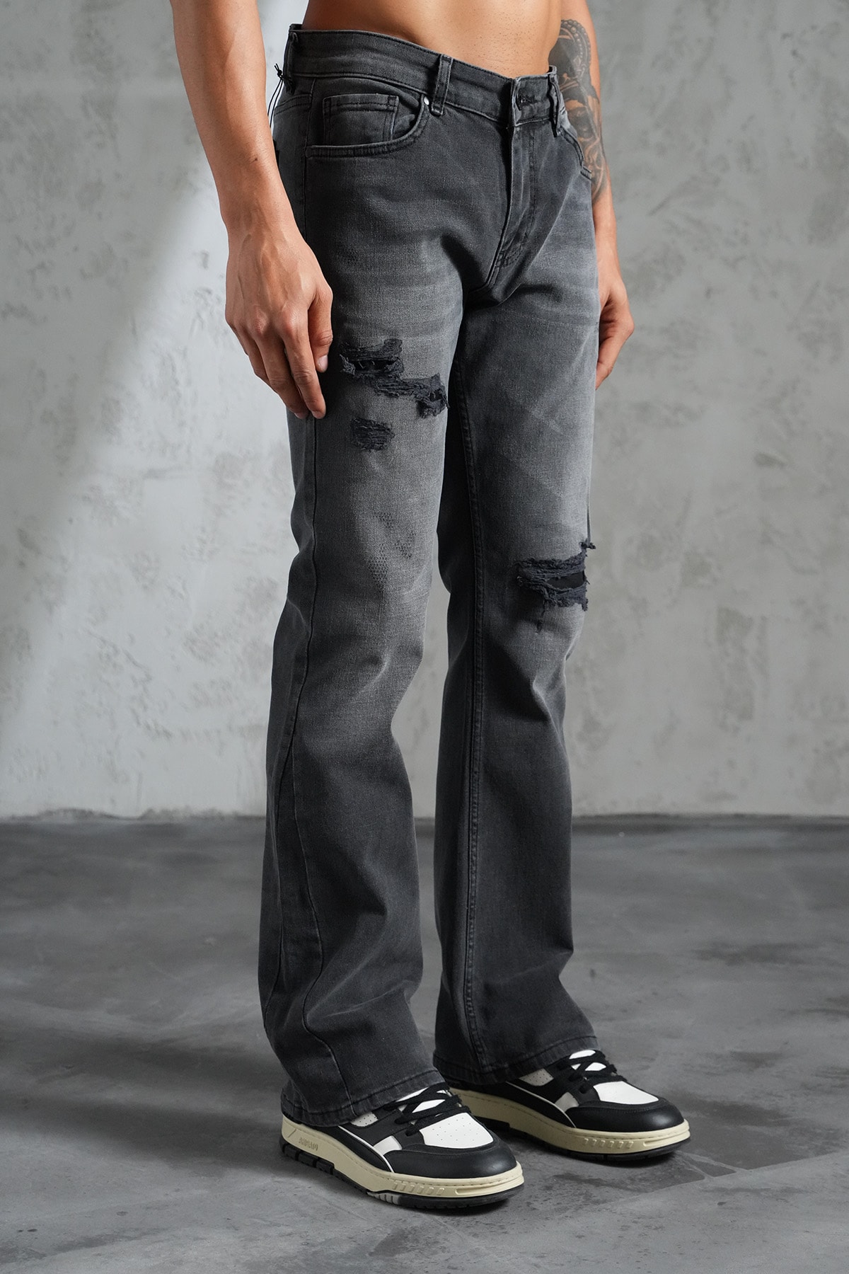 Regular Fit Flare Kot Pantolon