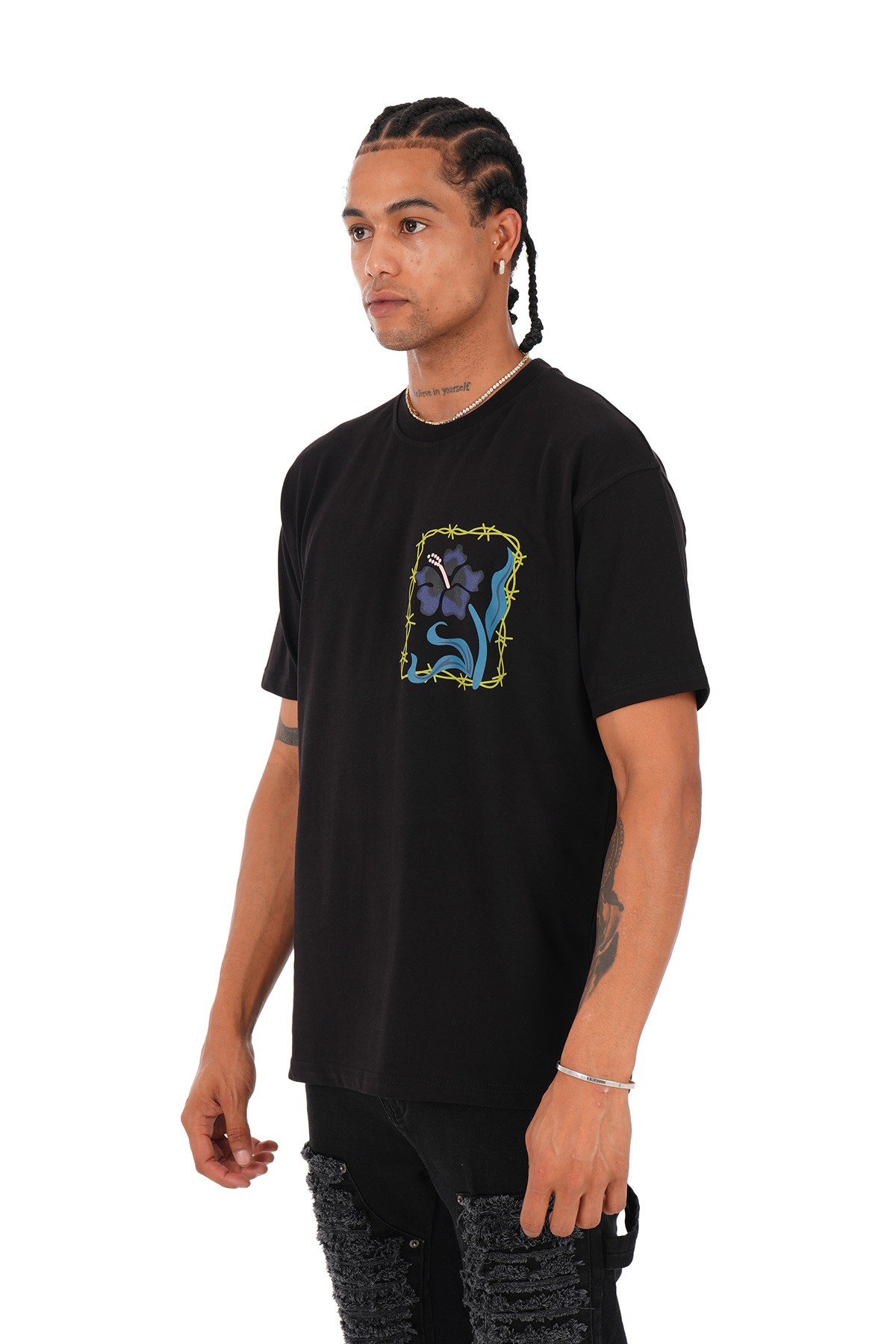 Printed T-Shirt - black