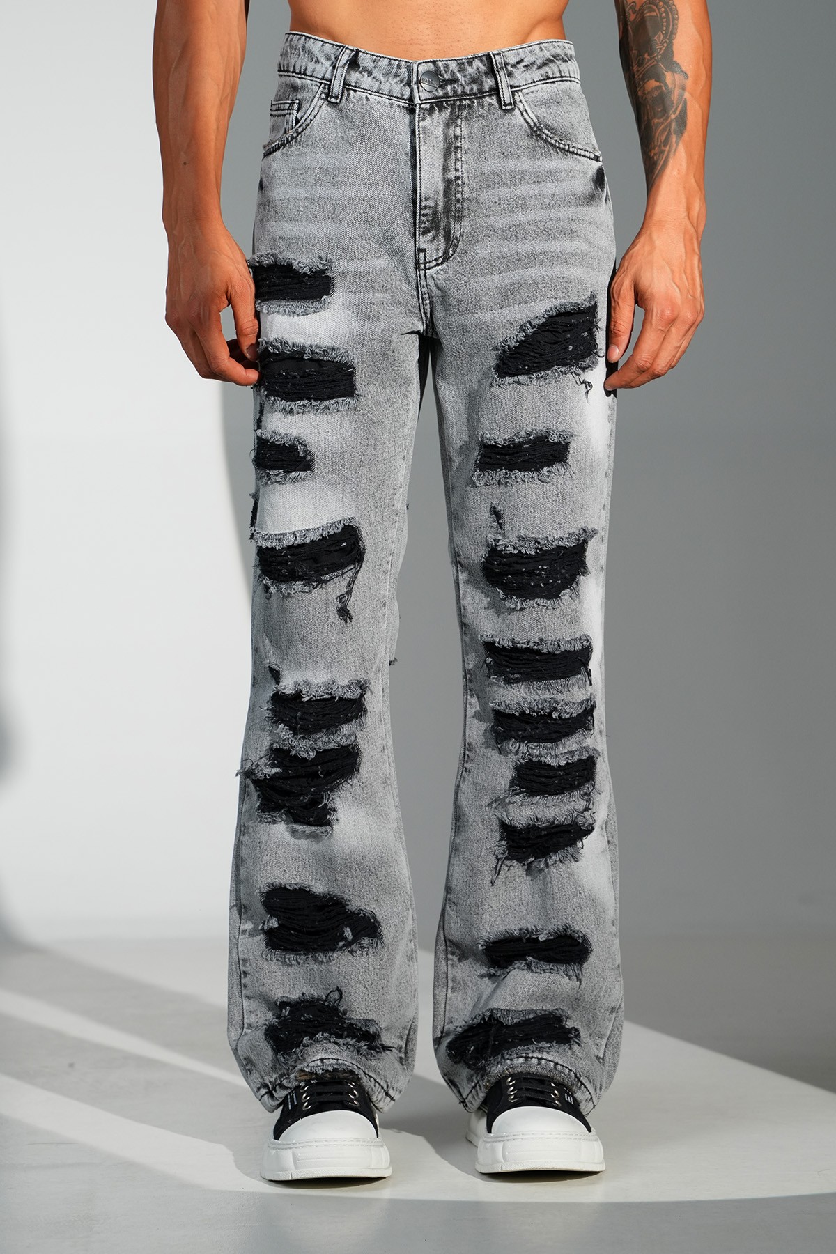 Regular Fit Flare Kot Pantolon