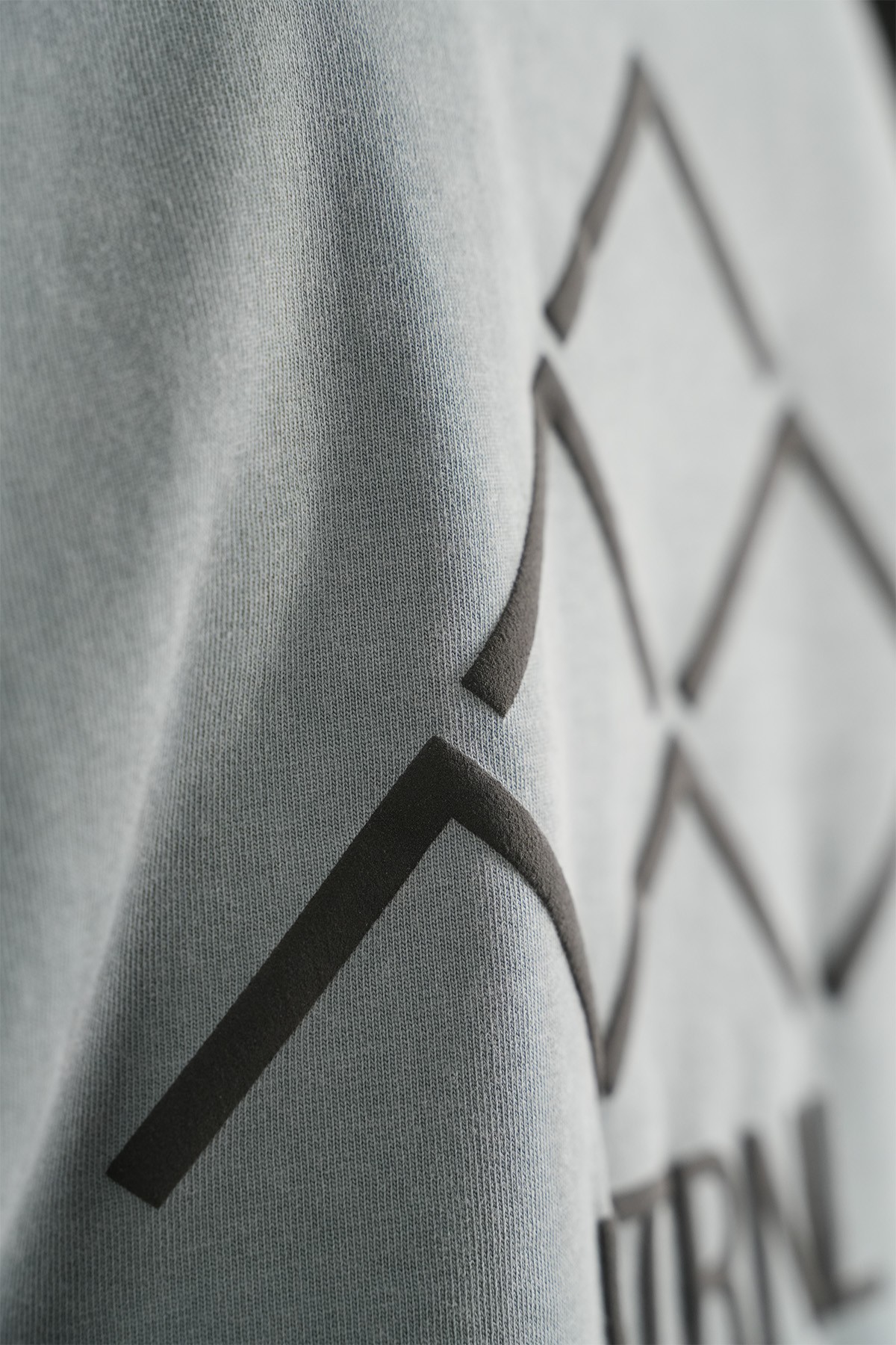 ETRNL Baskılı Oversize Tişört - gray