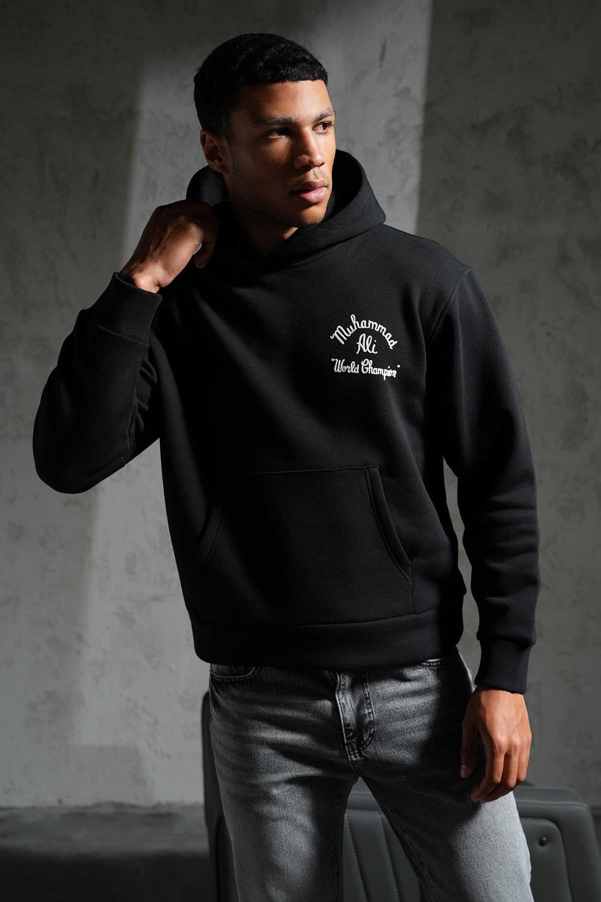 Muhammed Ali Kapüşonlu Sweatshirt